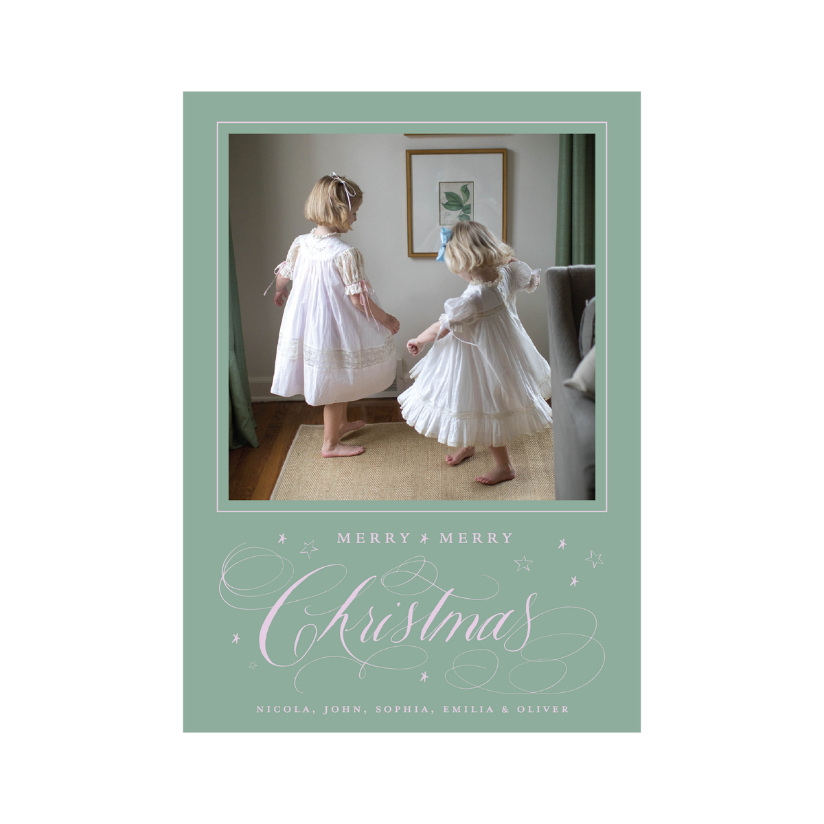 Stanbury Classic Flat Print Holiday Card, Large (Archive)