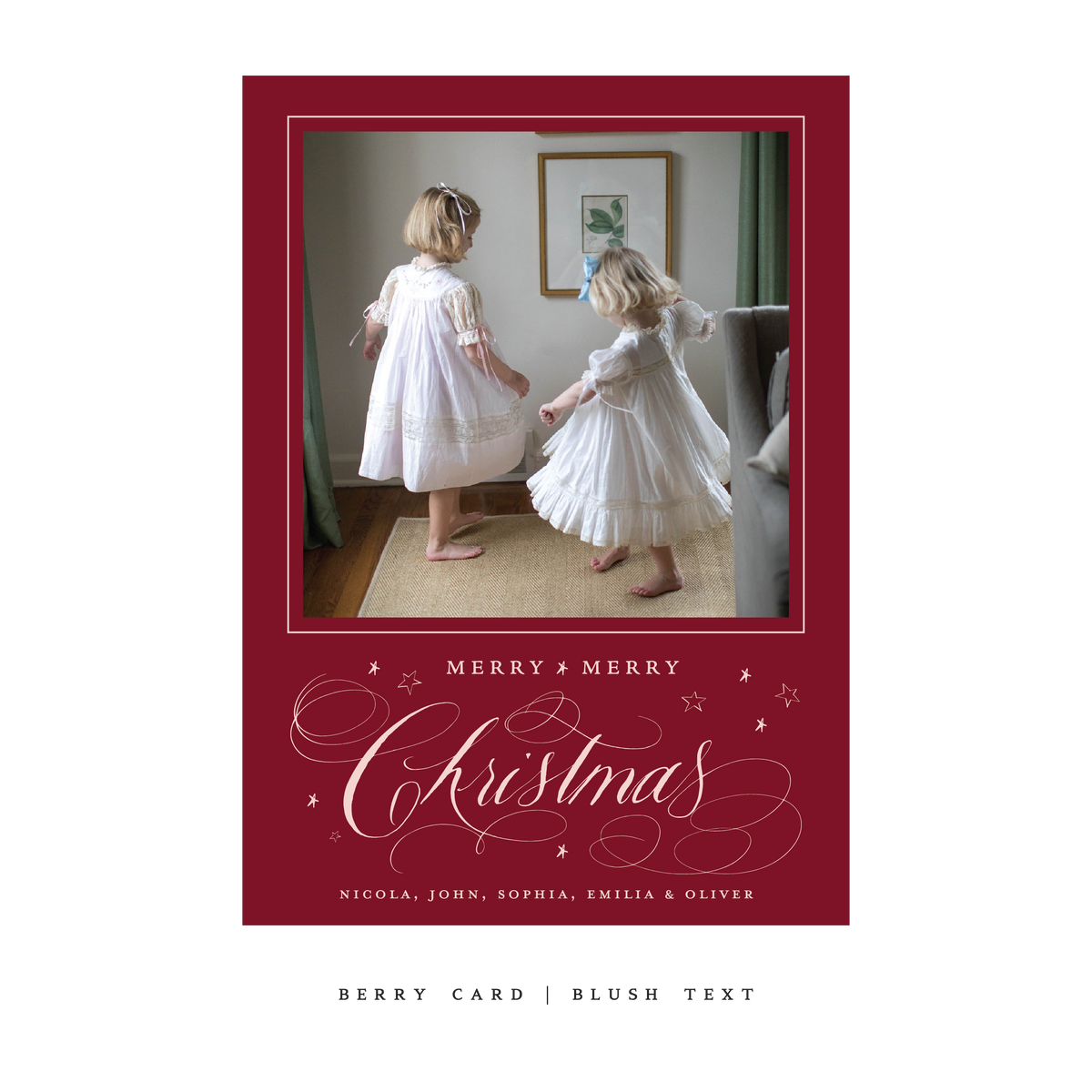 Stanbury Classic Flat Print Holiday Card, Large (Archive)