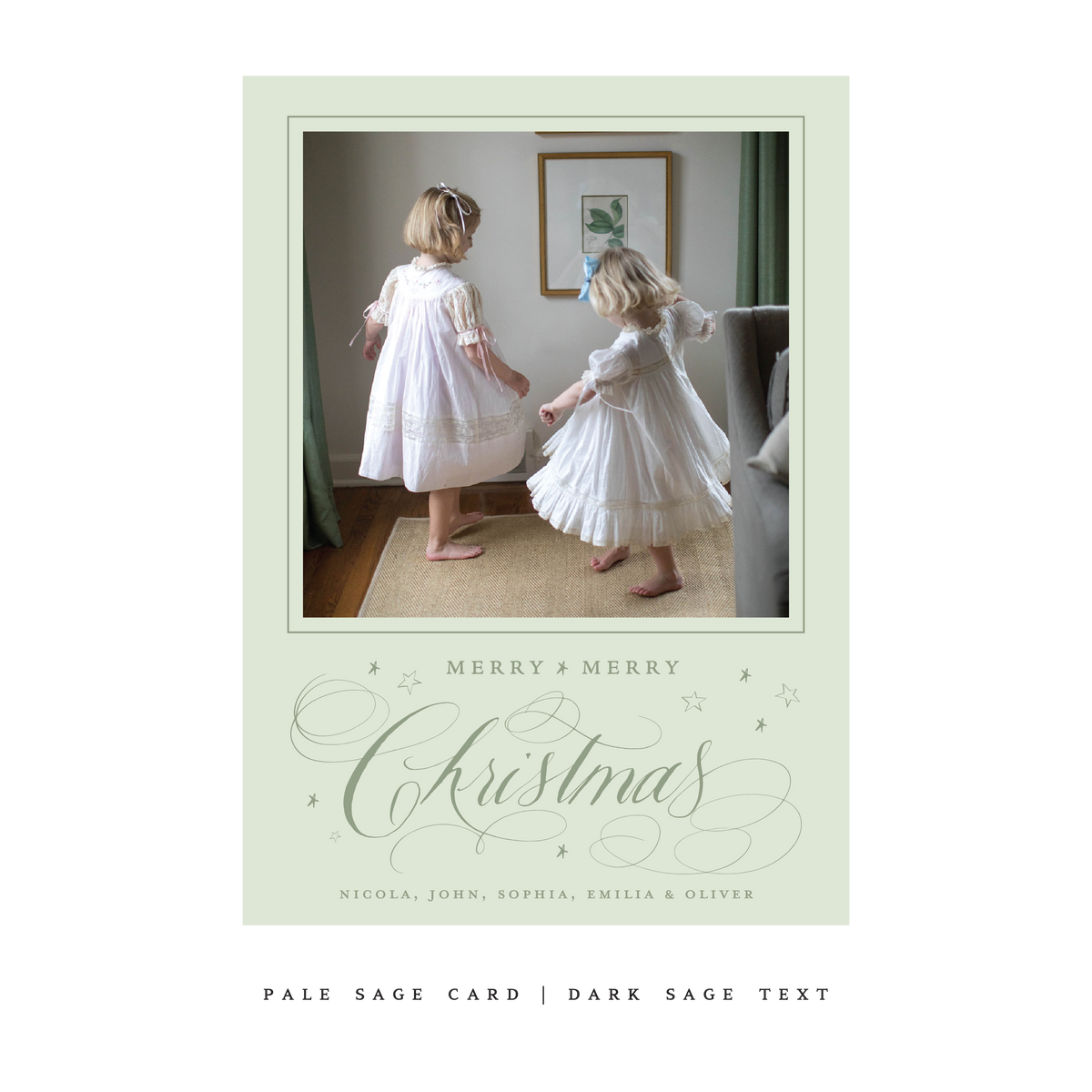 Stanbury Classic Flat Print Holiday Card, Large (Archive)