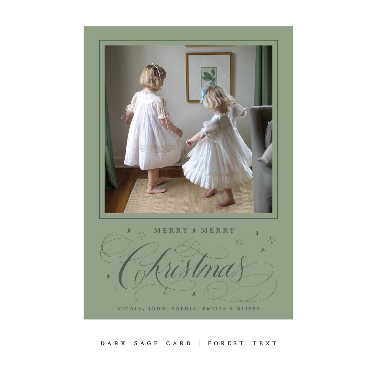 Stanbury Classic Flat Print Holiday Card, Large (Archive)