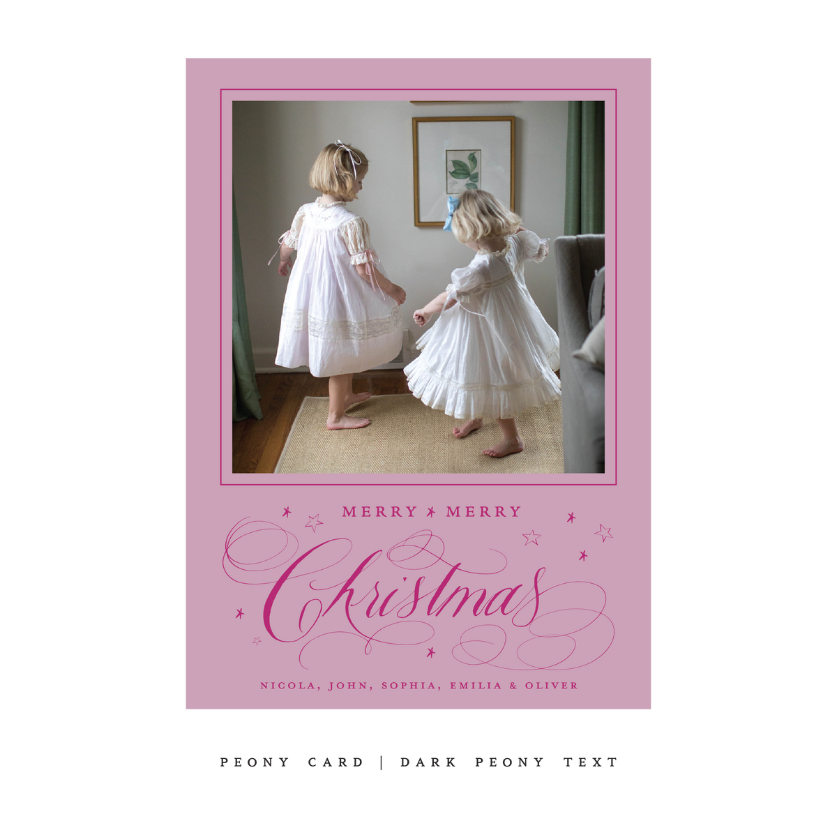 Stanbury Classic Flat Print Holiday Card, Large (Archive)