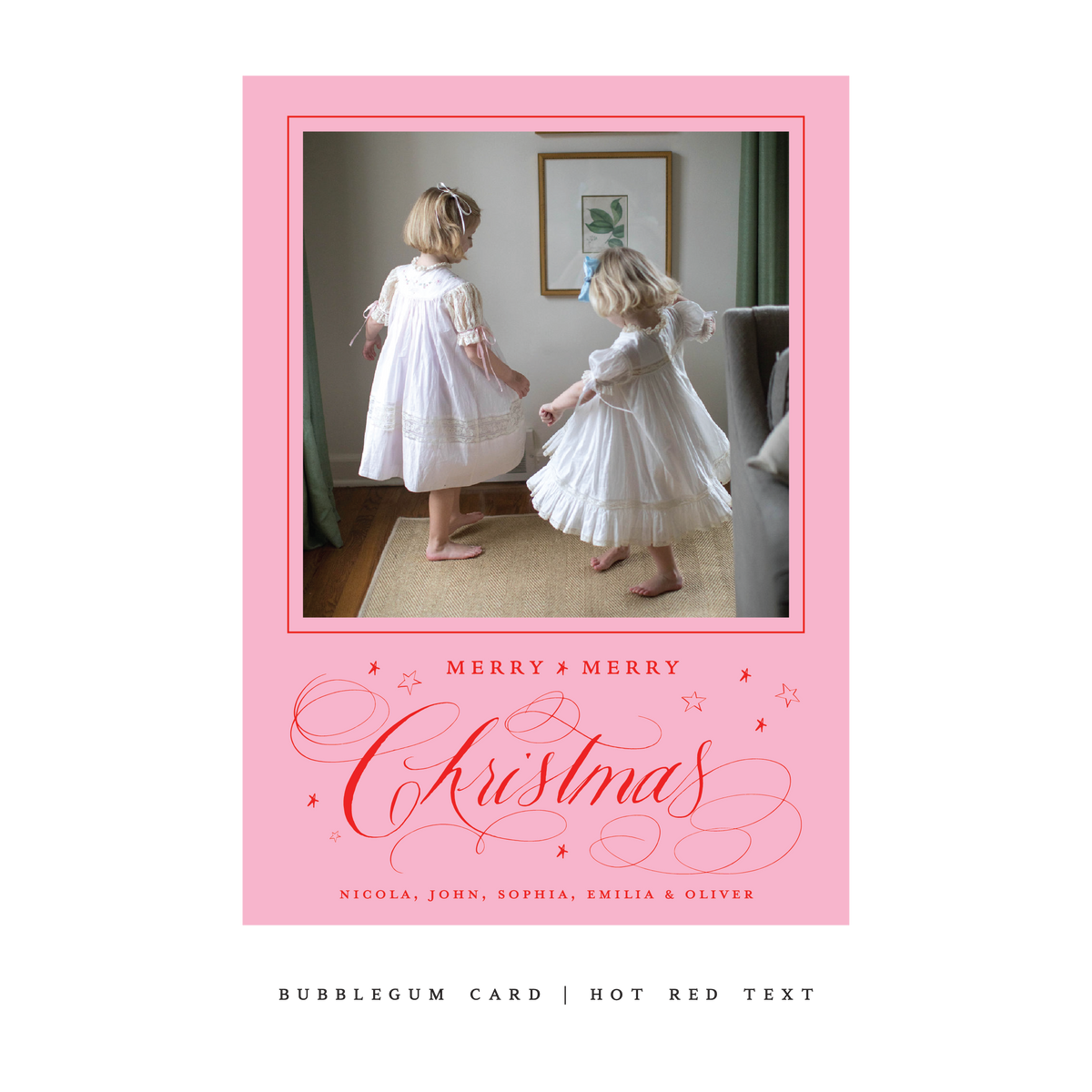 Stanbury Classic Flat Print Holiday Card, Large (Archive)