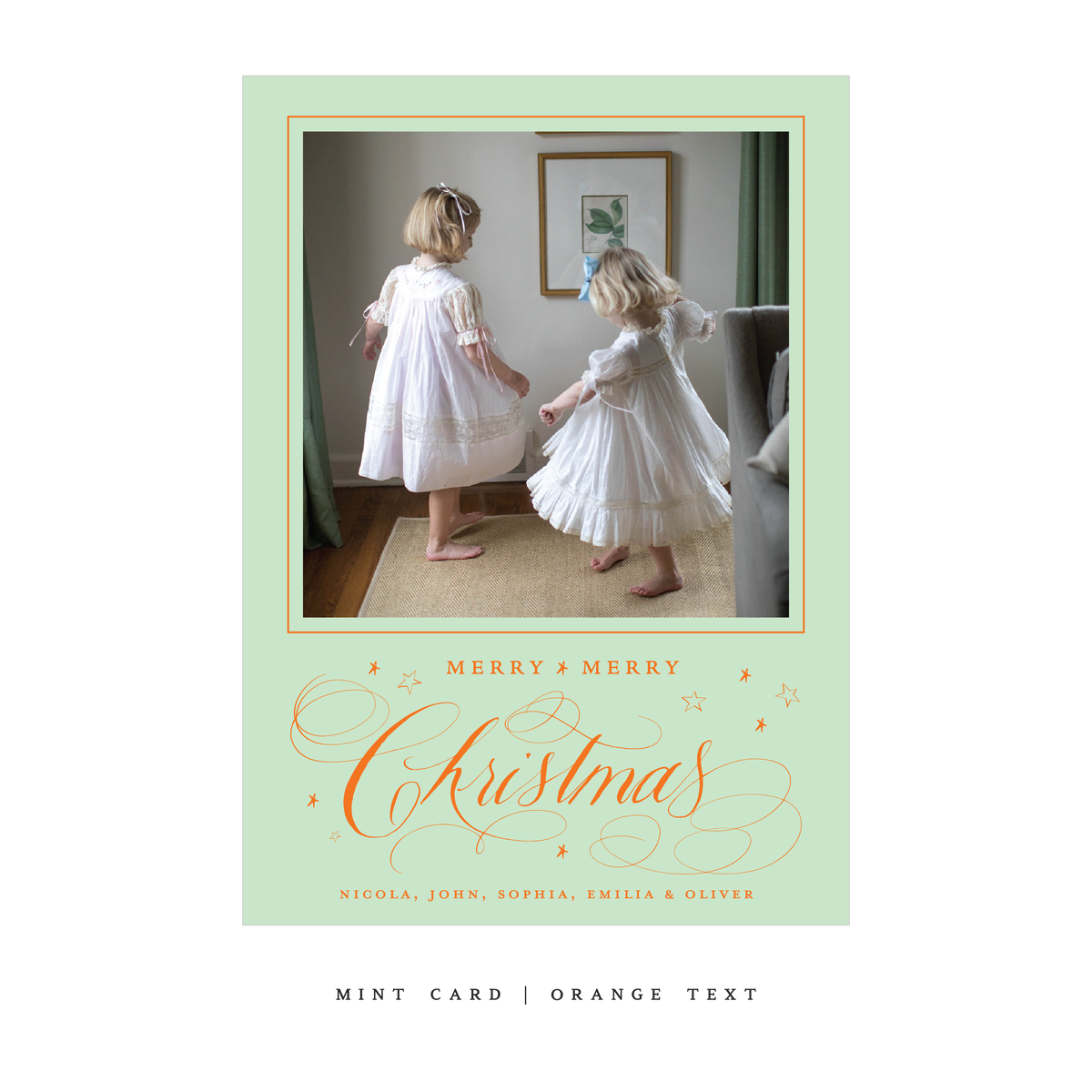 Stanbury Classic Flat Print Holiday Card, Large (Archive)