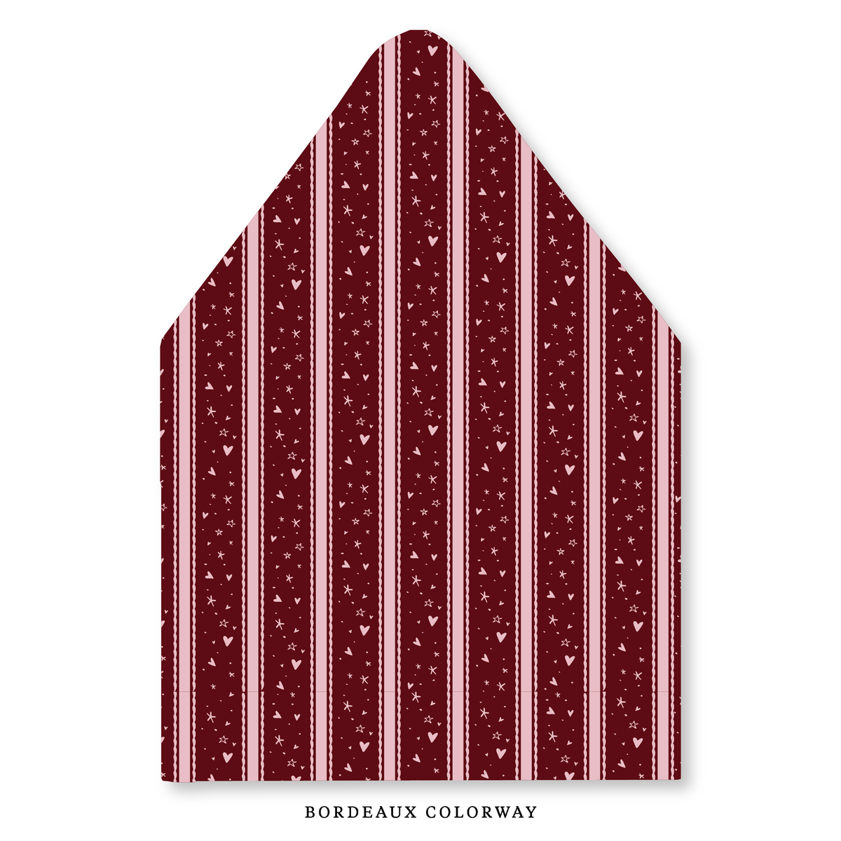 Stars & Hearts Stripe Envelope Liner