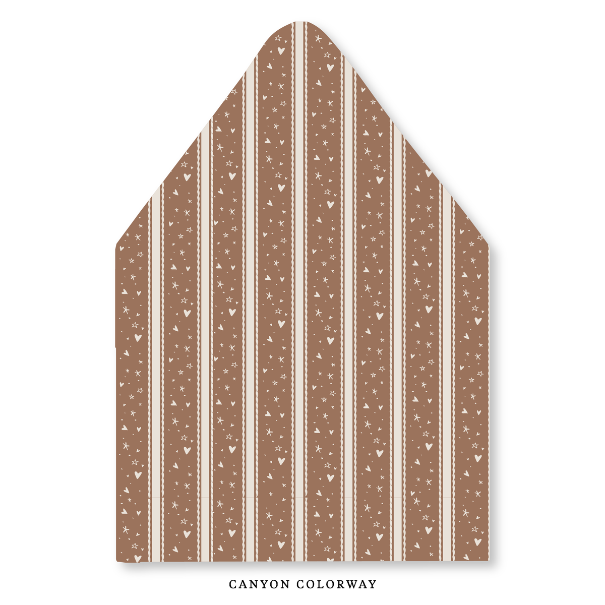 Stars & Hearts Stripe Envelope Liner