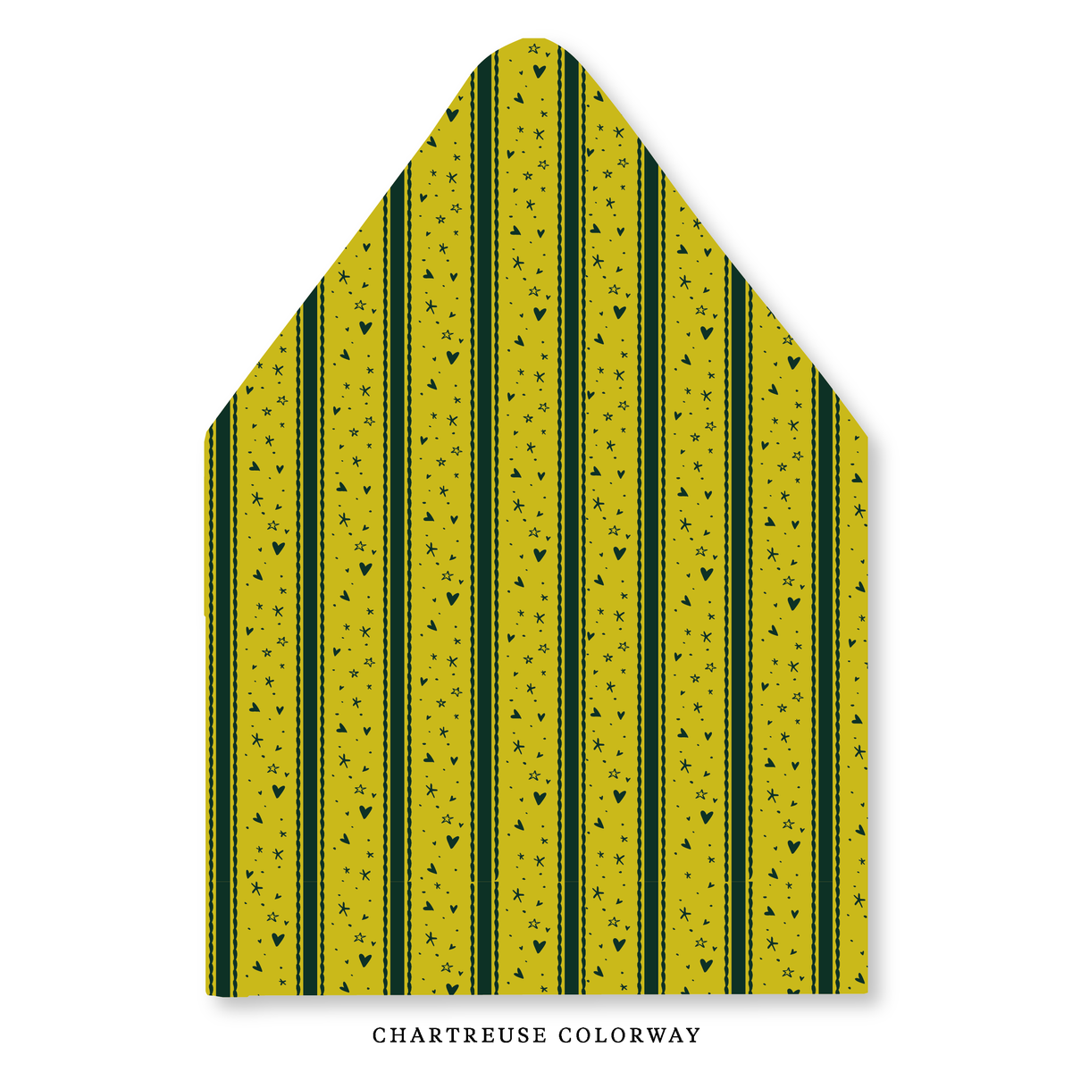 Stars & Hearts Stripe Envelope Liner