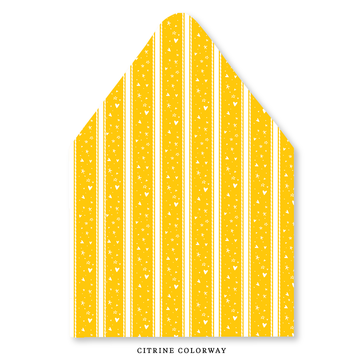 Stars & Hearts Stripe Envelope Liner