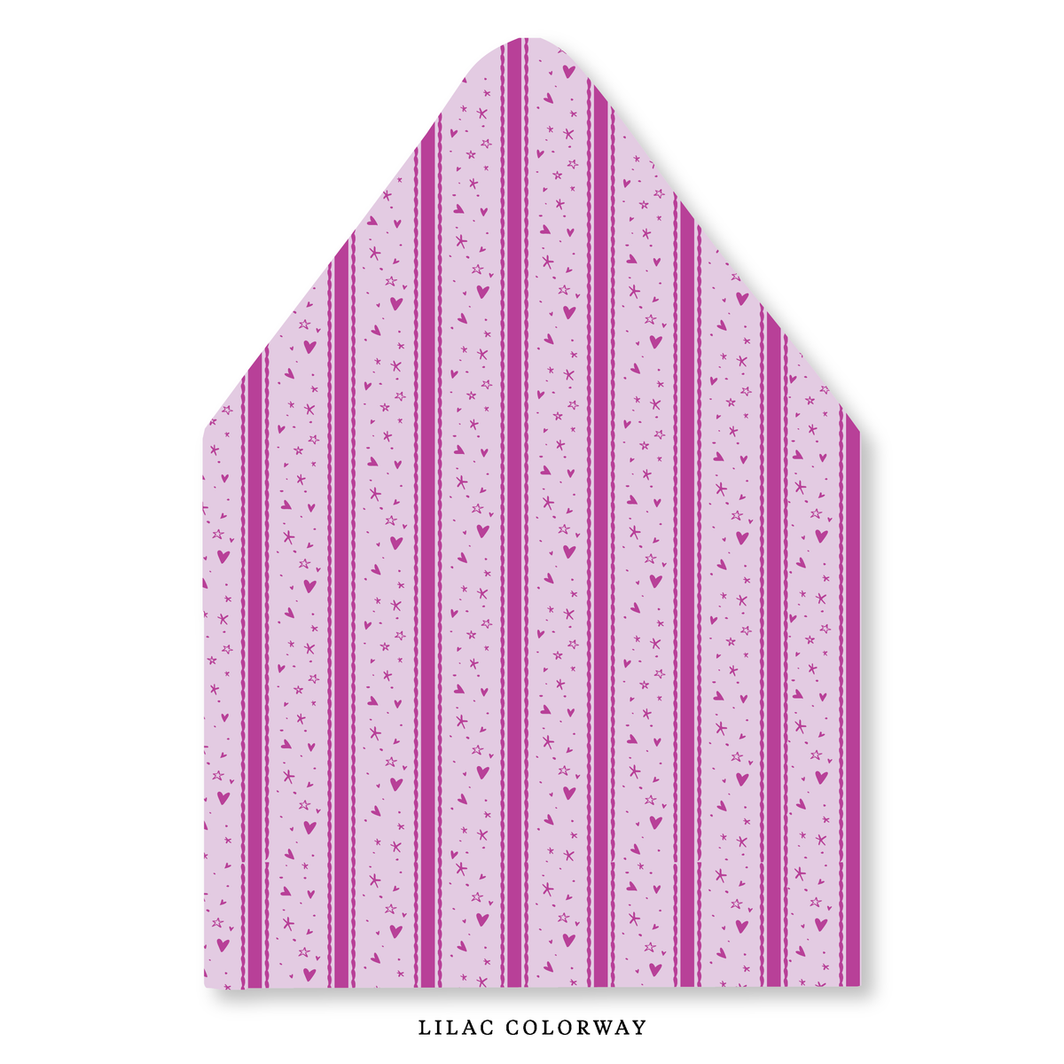 Stars & Hearts Stripe Envelope Liner
