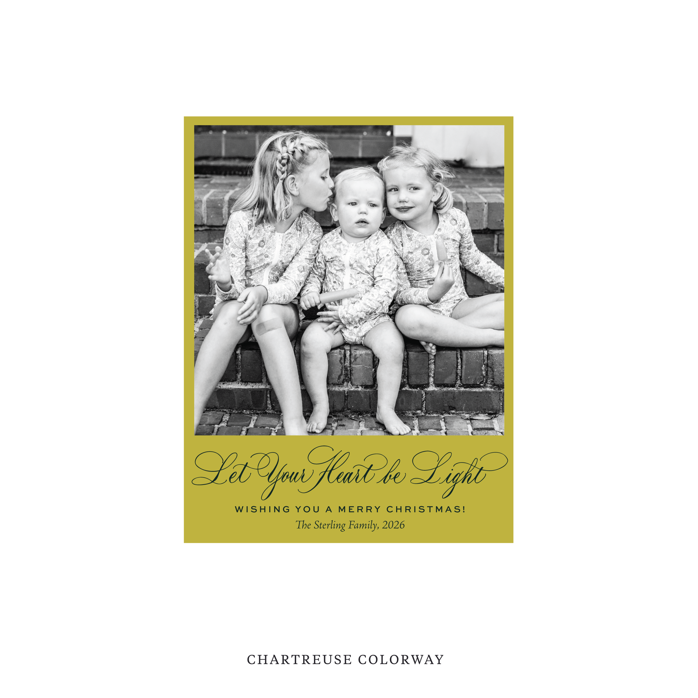 Sterling Classic Flat Print Holiday Card, Small