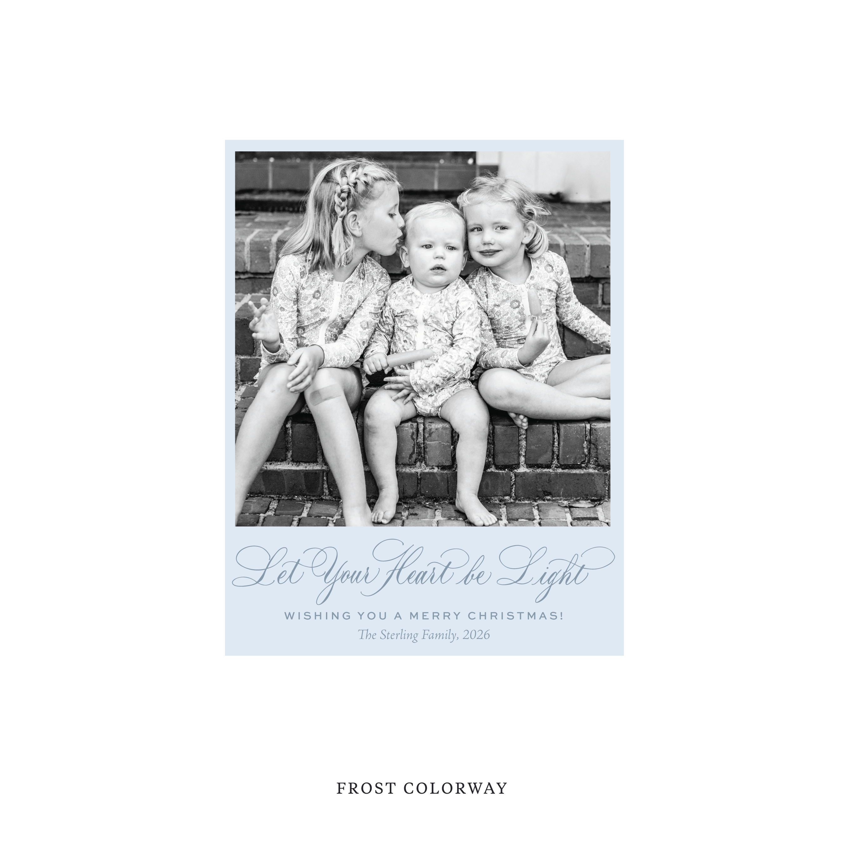 Sterling Classic Flat Print Holiday Card, Small