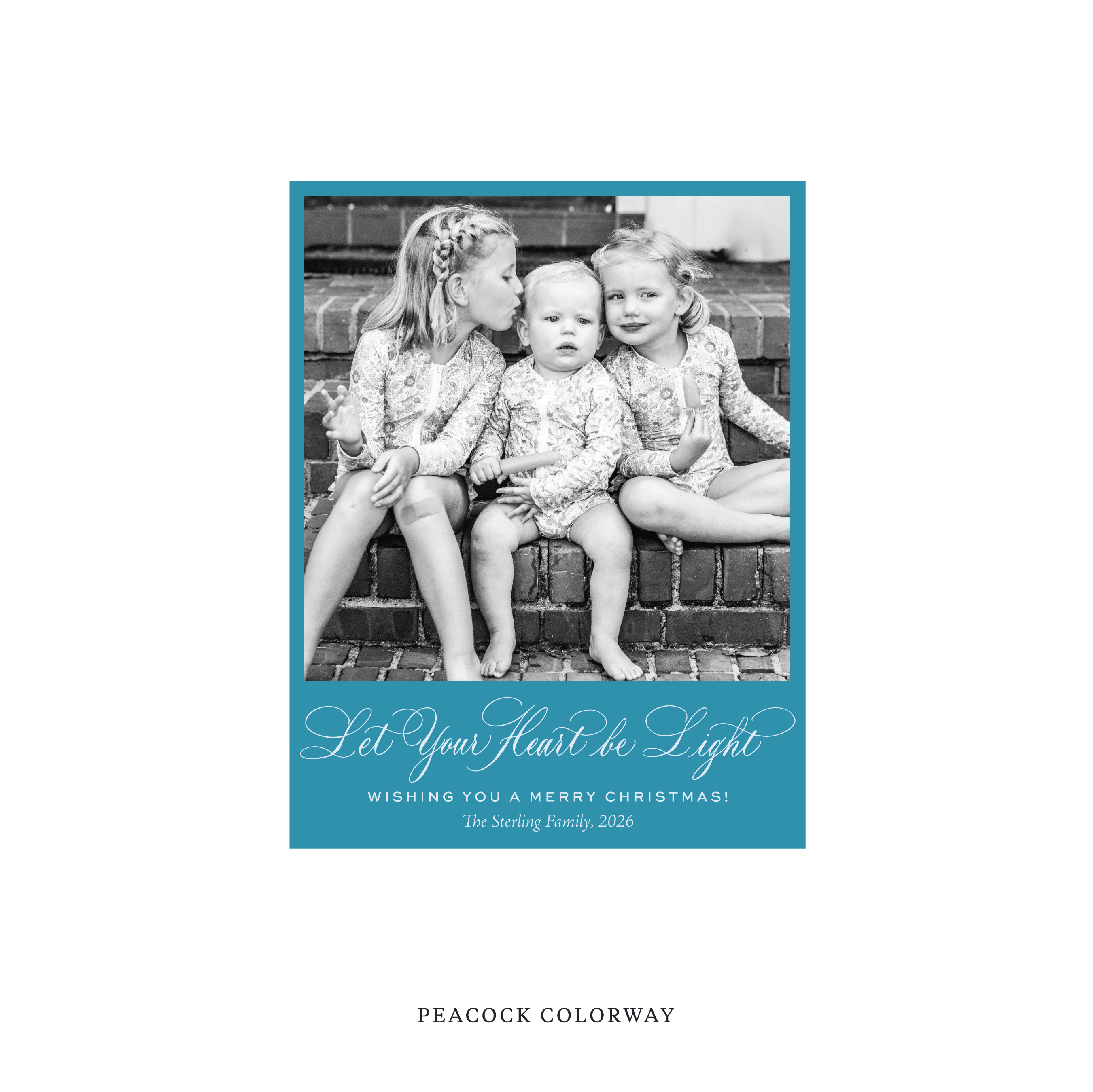 Sterling Classic Flat Print Holiday Card, Small