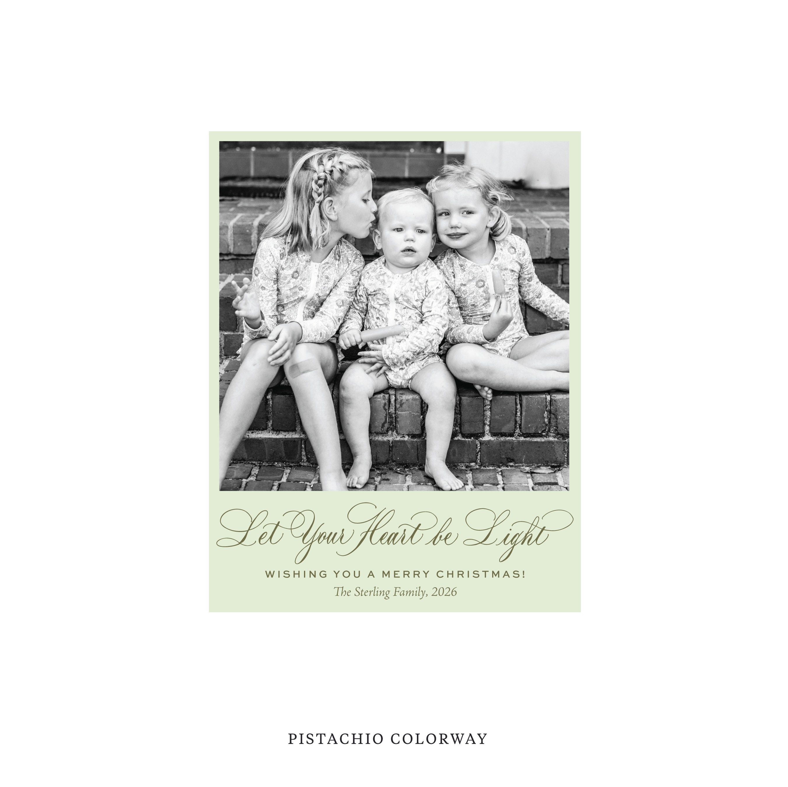 Sterling Classic Flat Print Holiday Card, Small