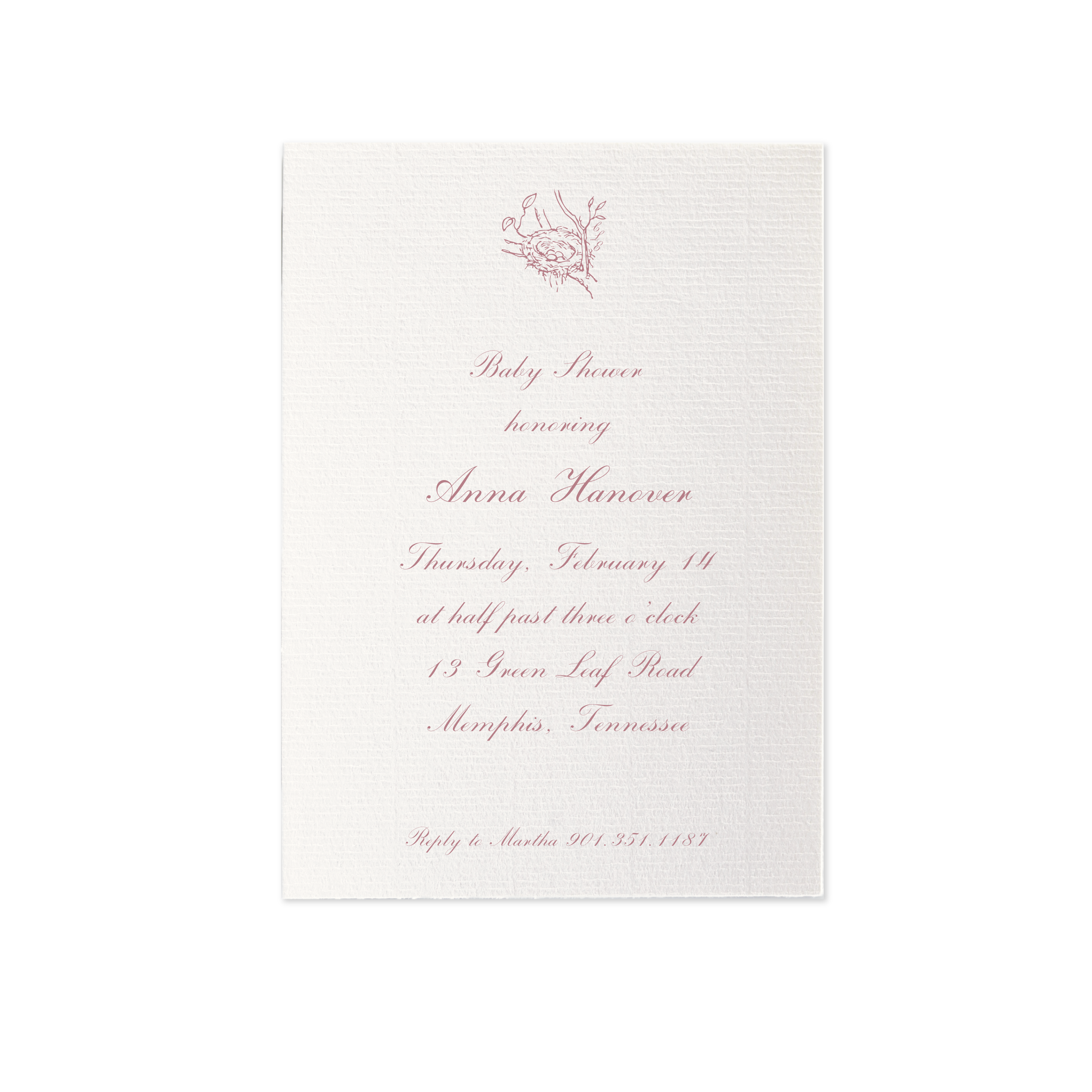 Surrey Motif Baby Shower Invitation