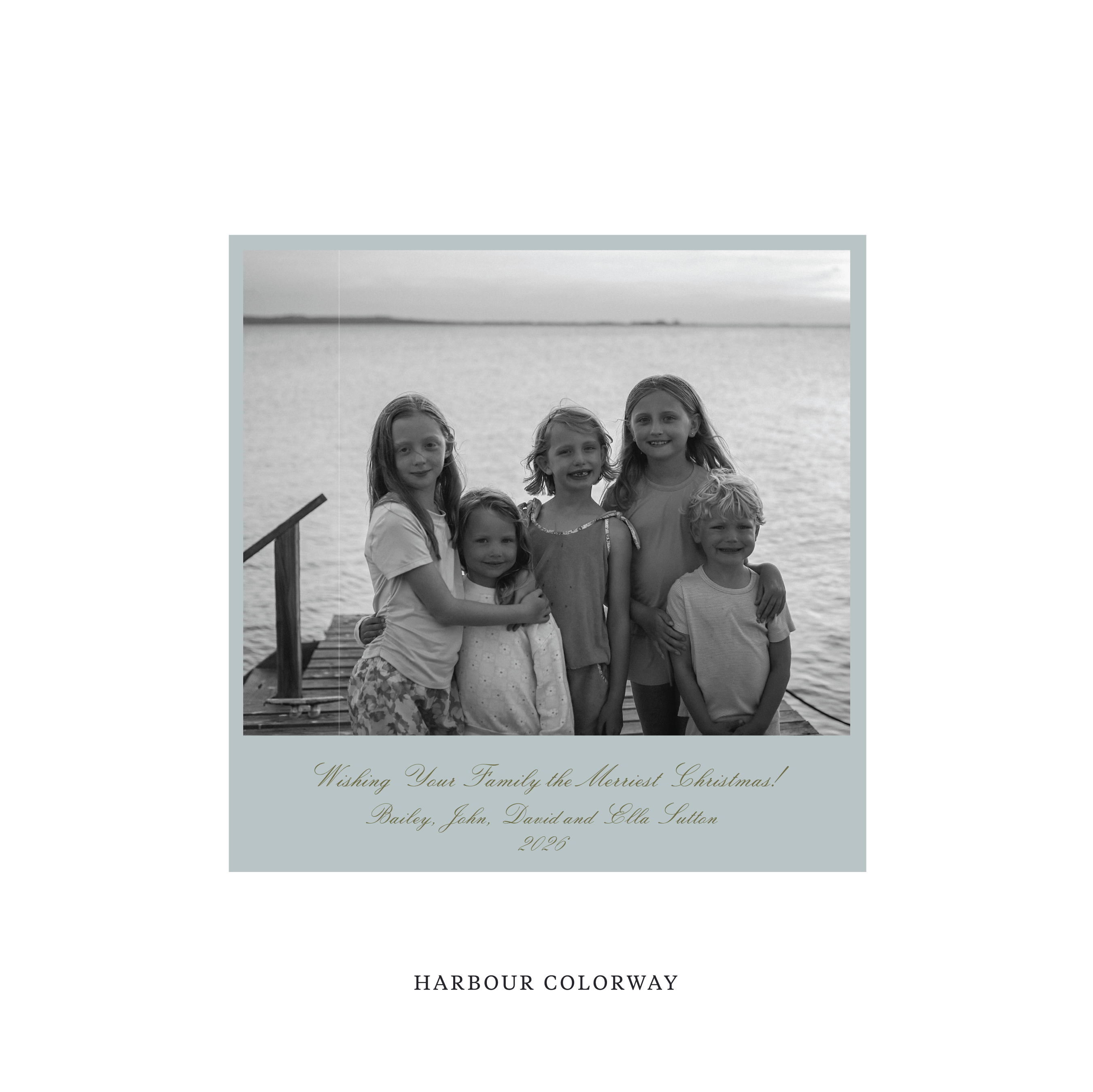 Sutton Classic Printed Square Holiday Card