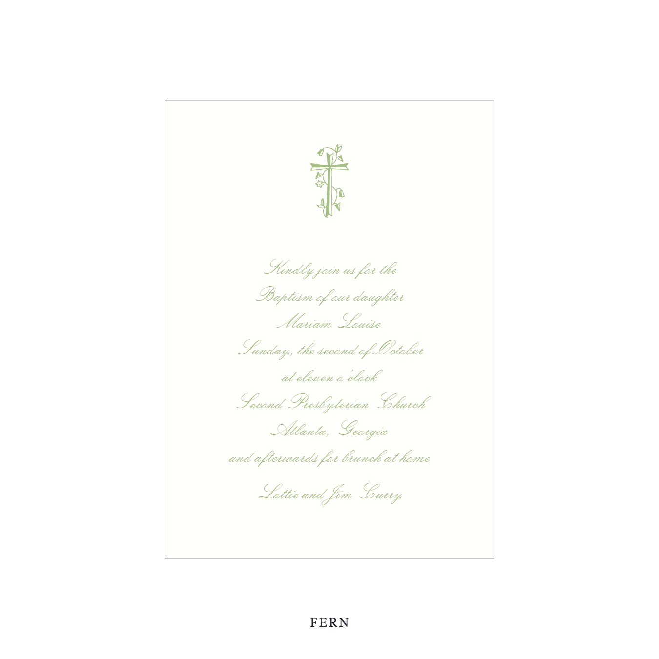 Sutton Religious Celebration Invitation