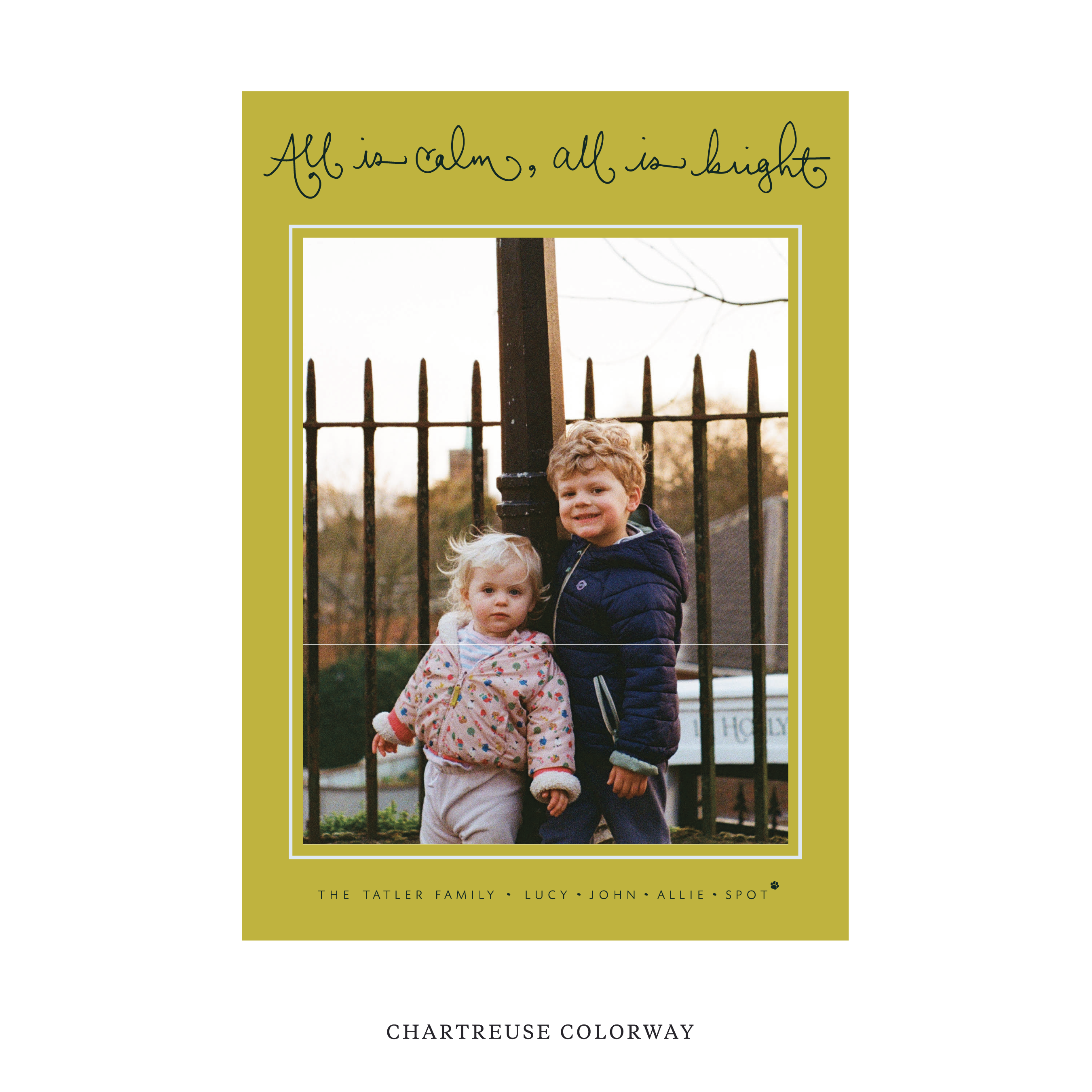 Tatler Classic Flat Print Holiday Card, Large