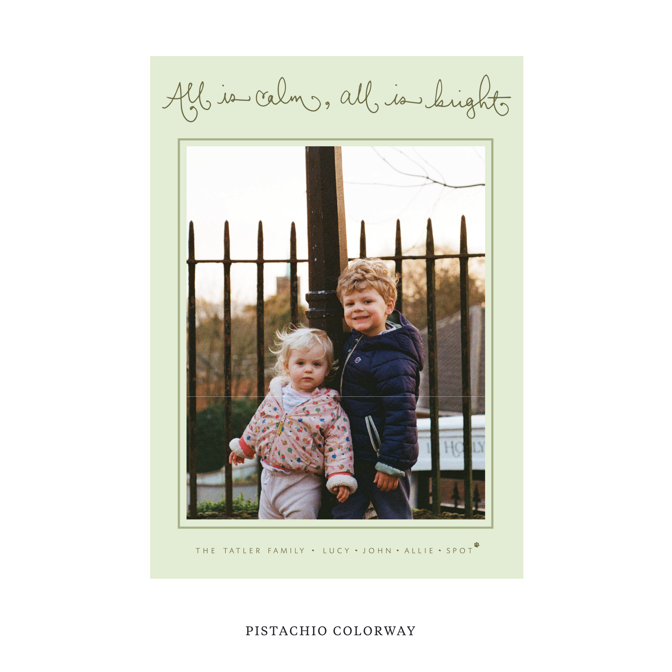Tatler Classic Flat Print Holiday Card, Large