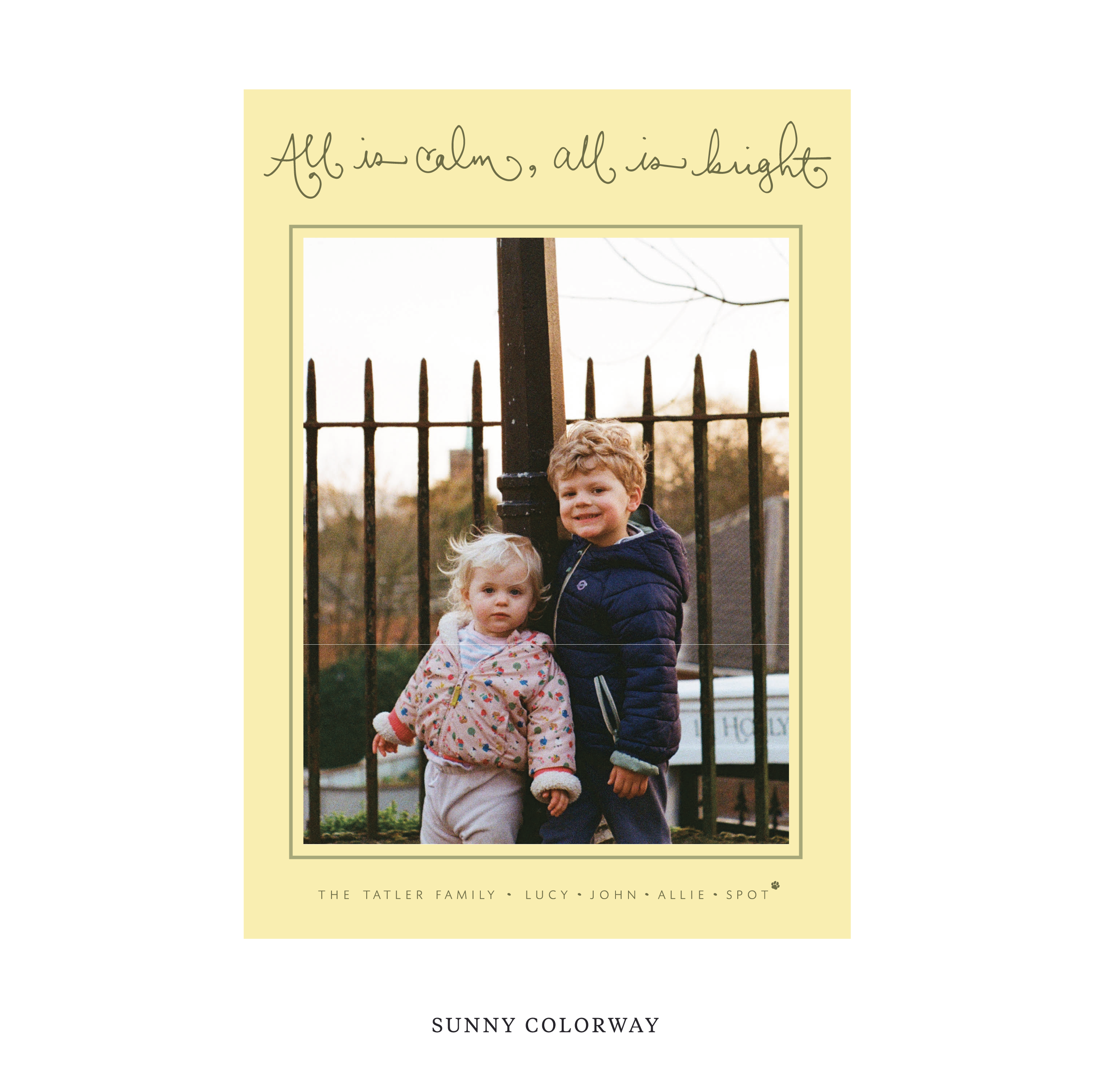 Tatler Classic Flat Print Holiday Card, Large