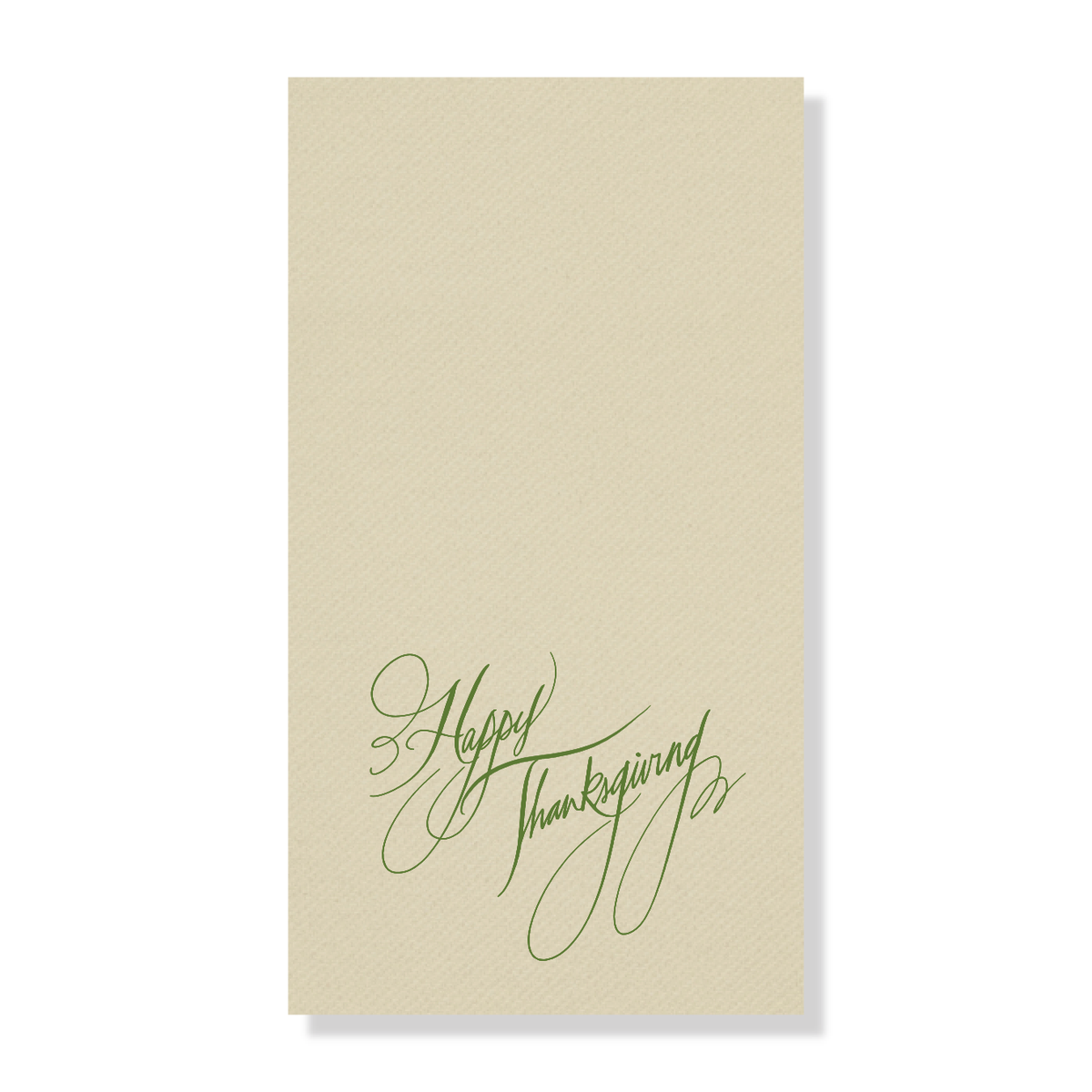 Happy Thanksgiving Calligraphy Guest Towels