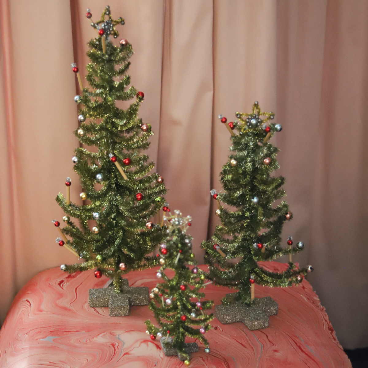 Evergreen Heirloom Tinsel Tree
