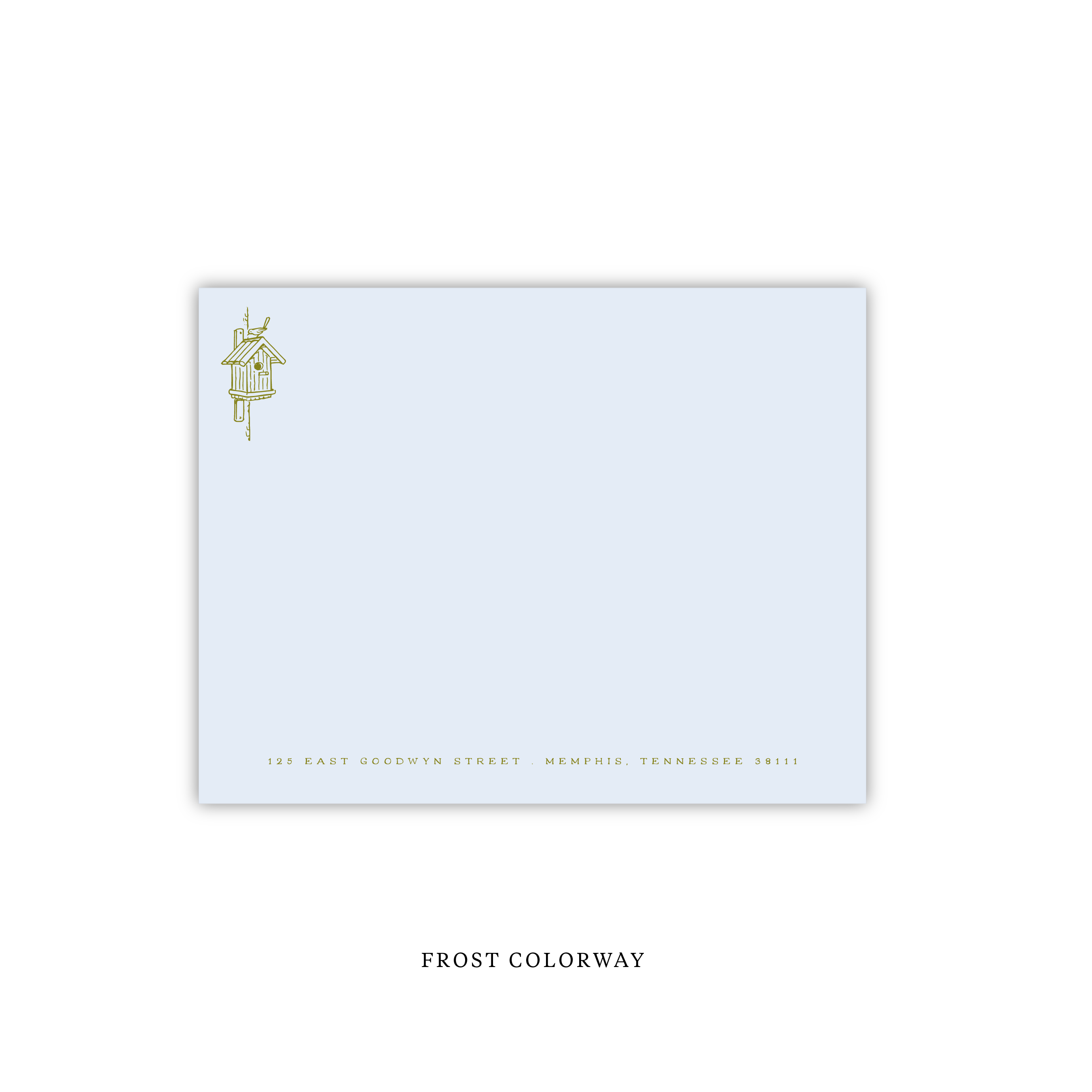 Birdhouse Letterpress Stationery
