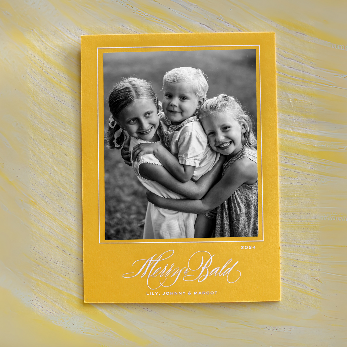 Vesper Medium Luxe Holiday Card - Custom Calligraphy (Archive)