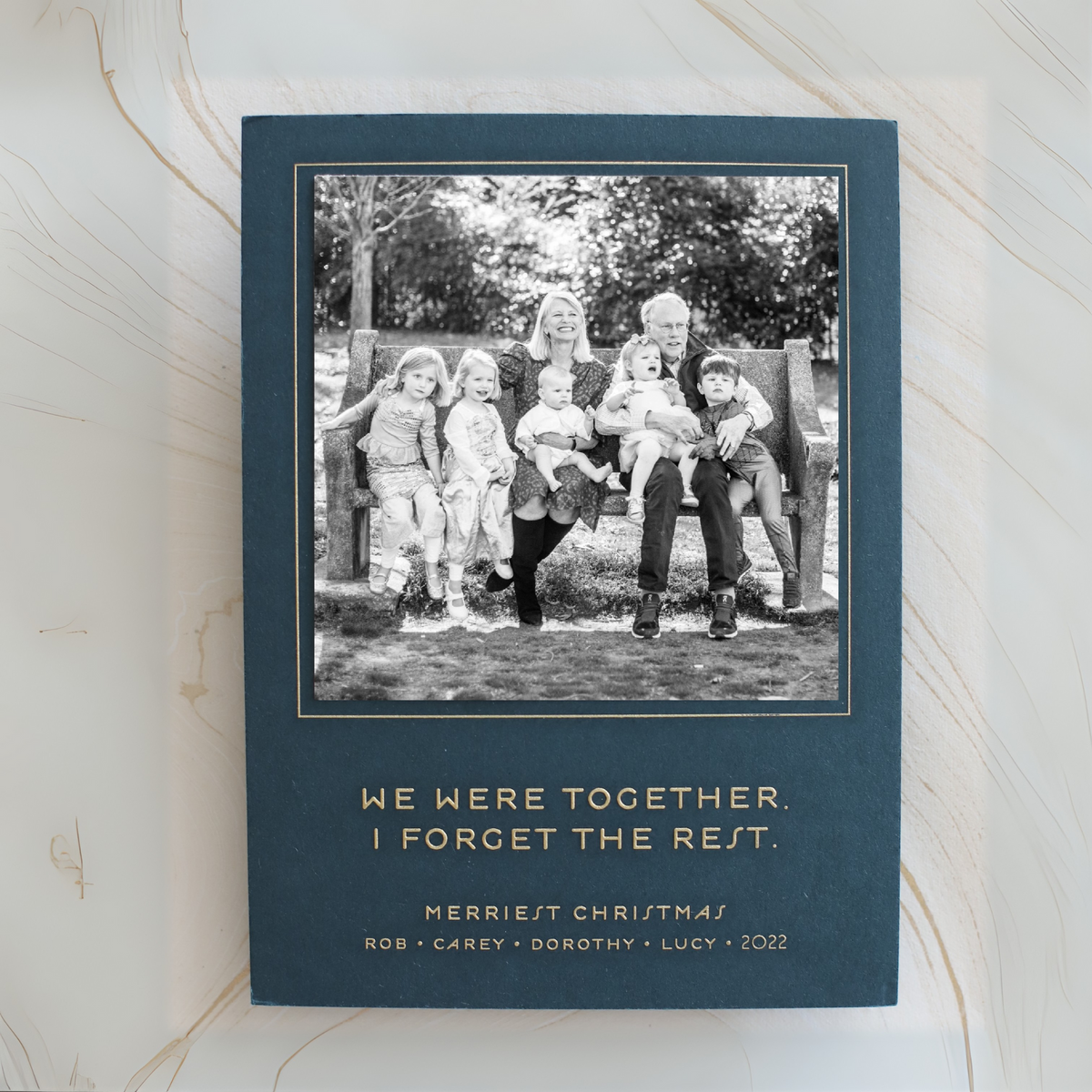 Rhea Medium Luxe Holiday Card (Archive)