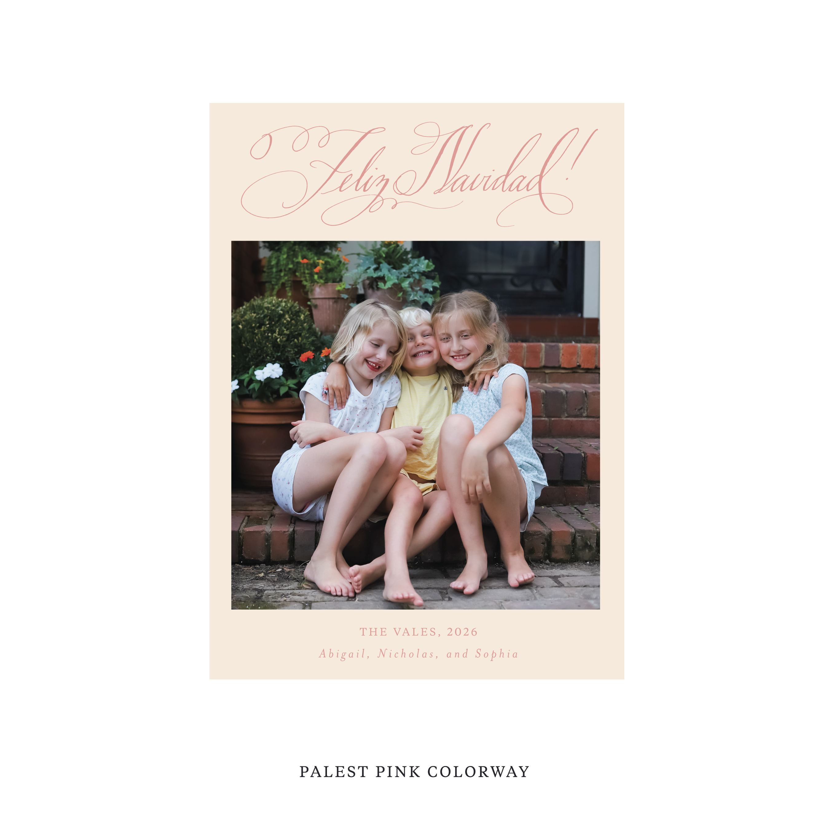 Vale Classic Flat Print Holiday Card, Medium