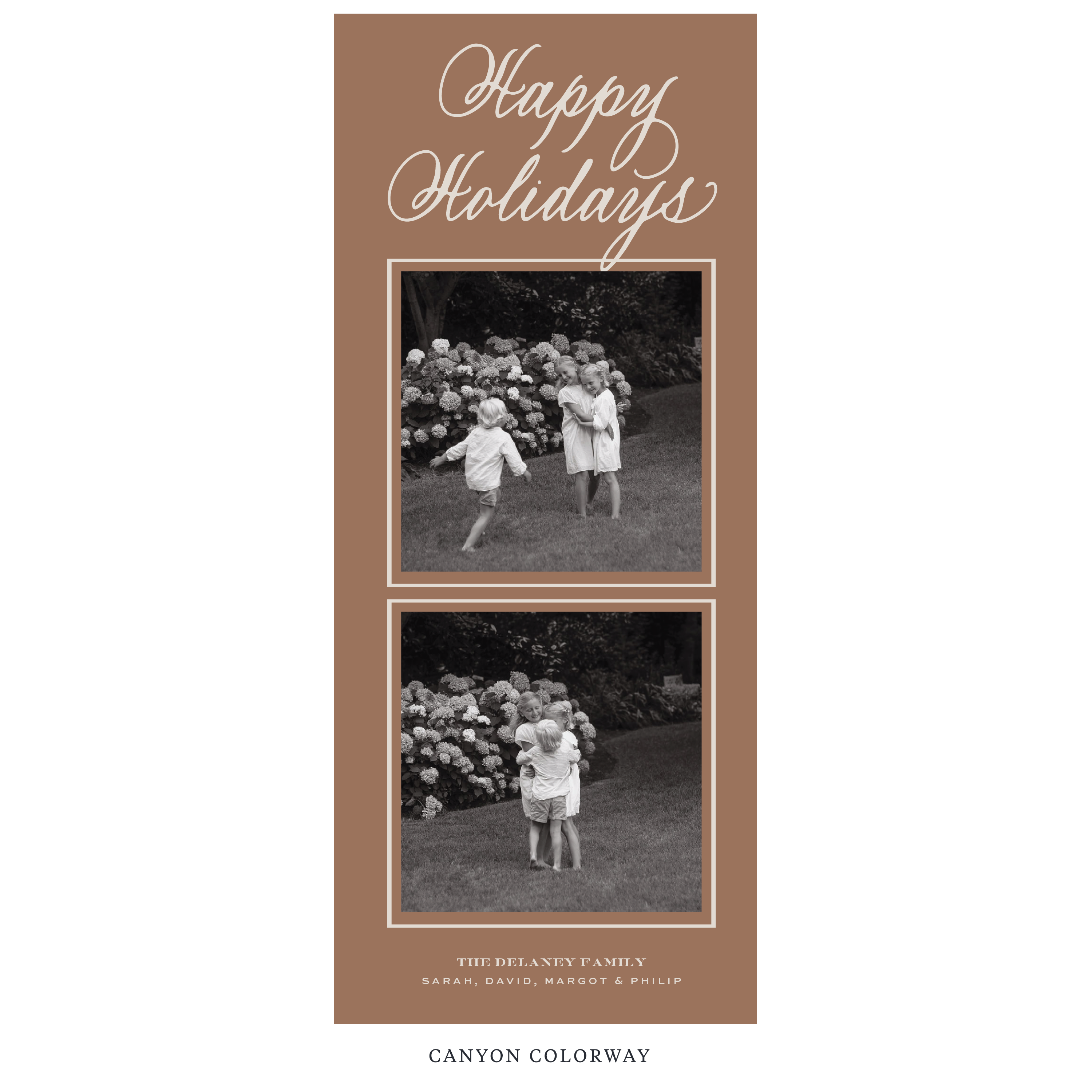 Winslow Digital Photo Holiday Card, Skinny