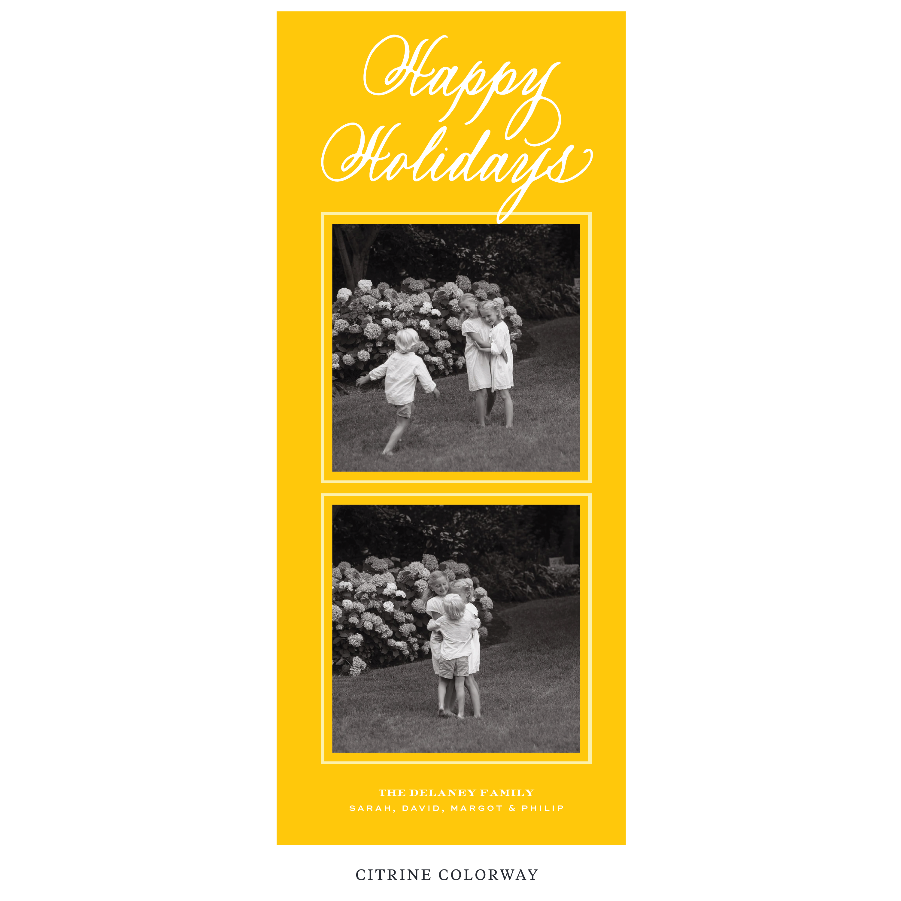 Winslow Digital Photo Holiday Card, Skinny