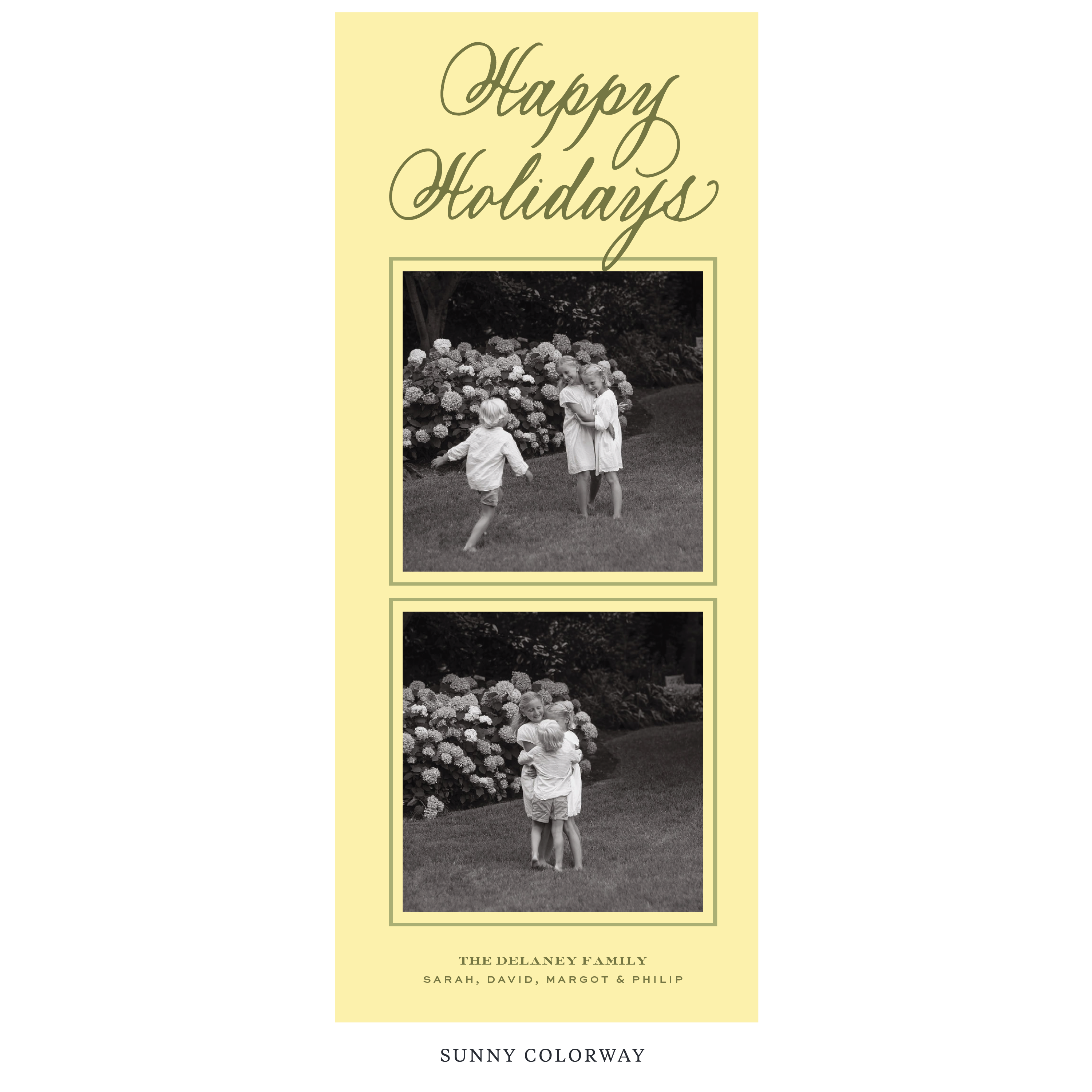 Winslow Digital Photo Holiday Card, Skinny