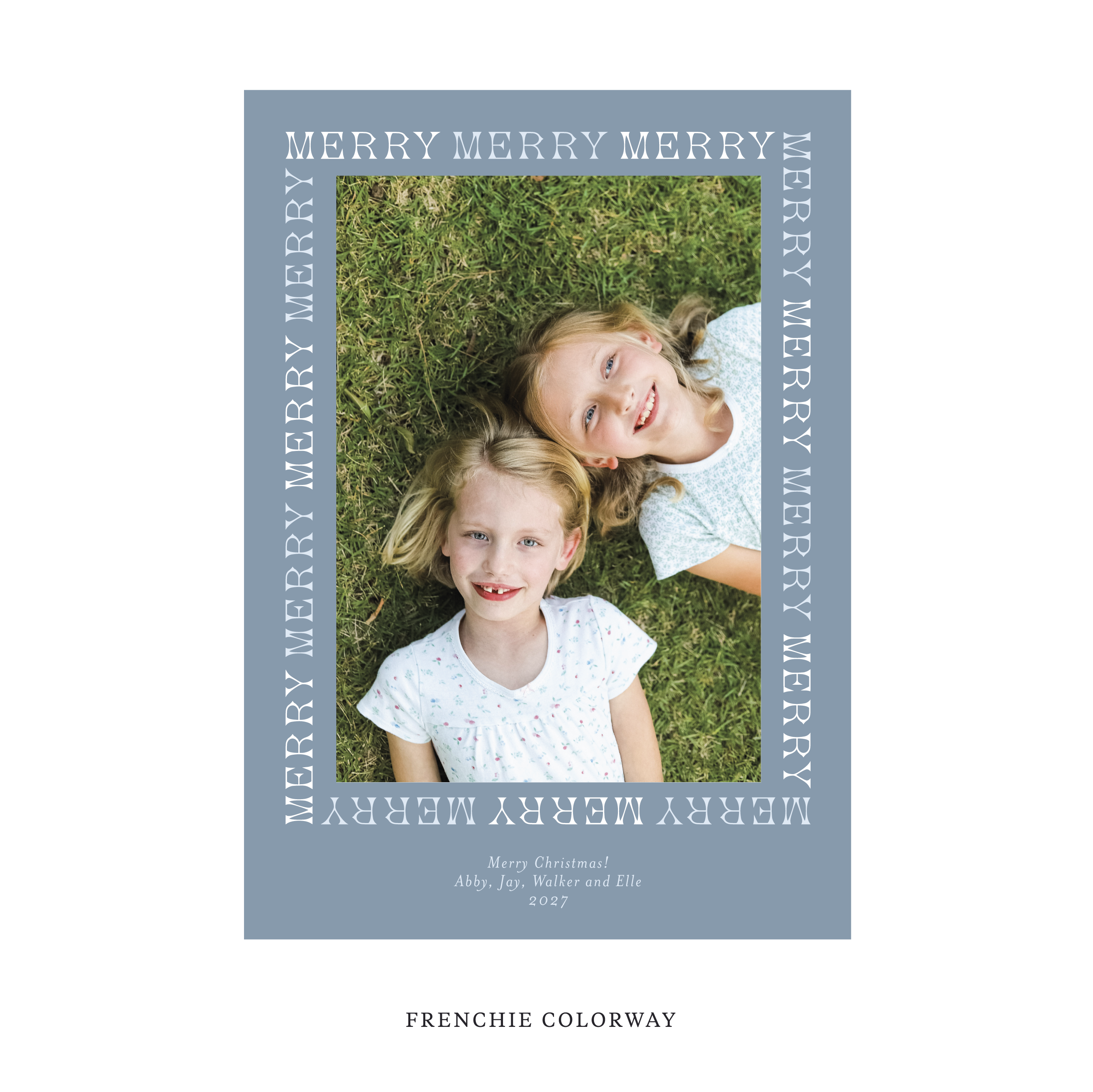 Winston Classic Flat Print Holiday Card, Large