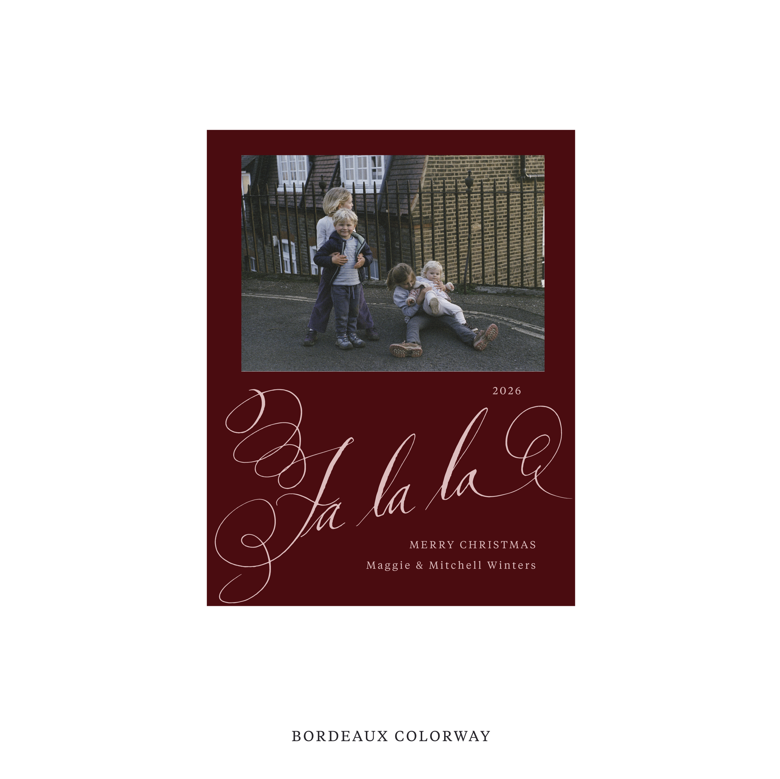 Farnley Classic Flat Print Holiday Card, Small
