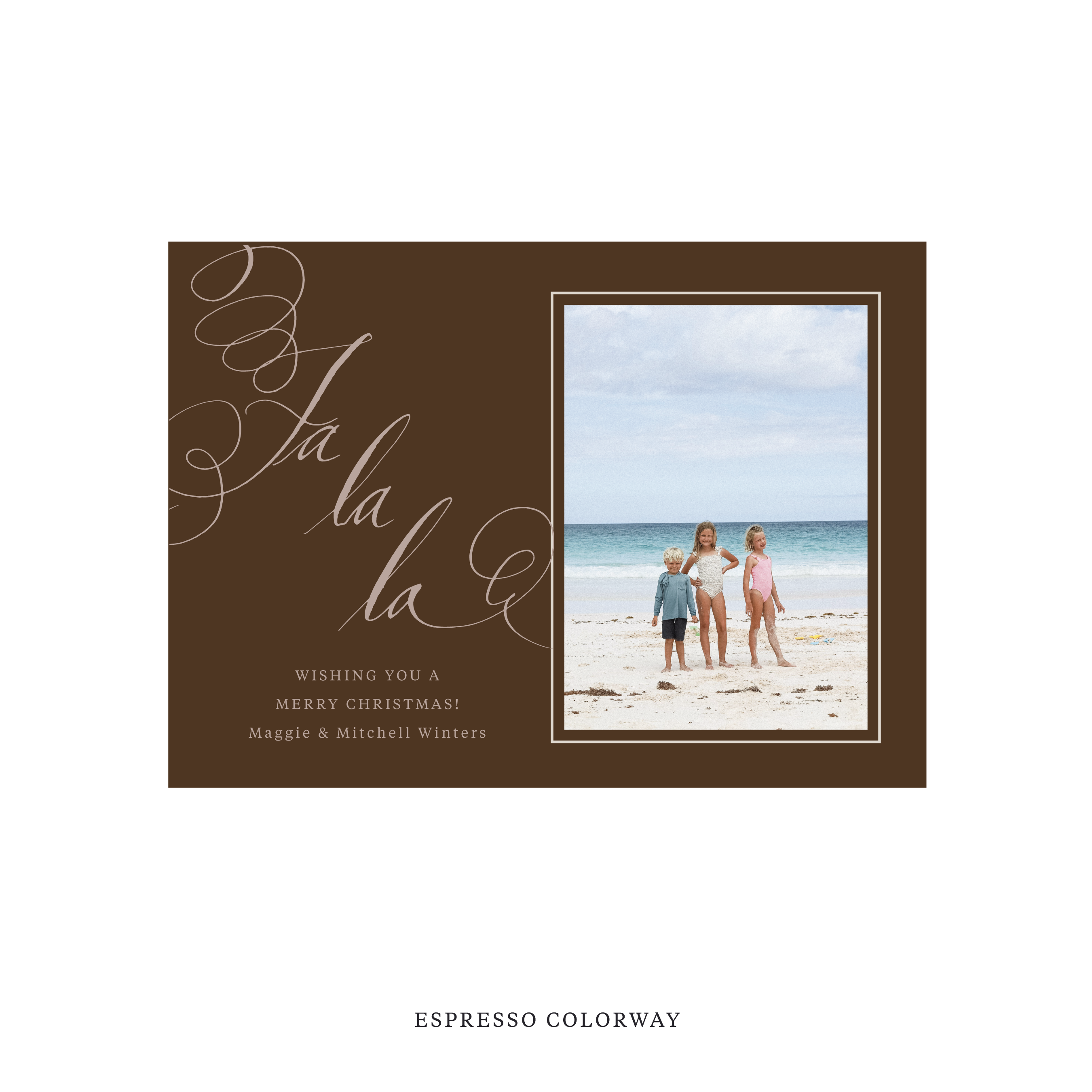 Farnley Classic Flat Print Holiday Card, Medium