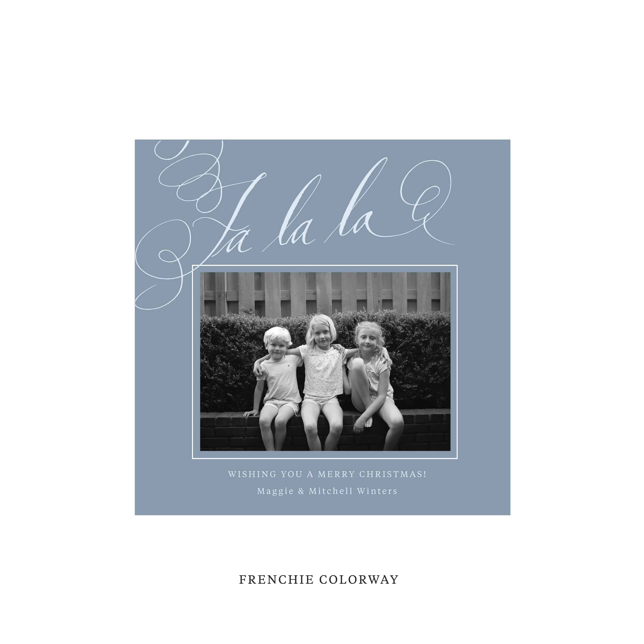 Farnley Classic Flat Print Holiday Card, Square