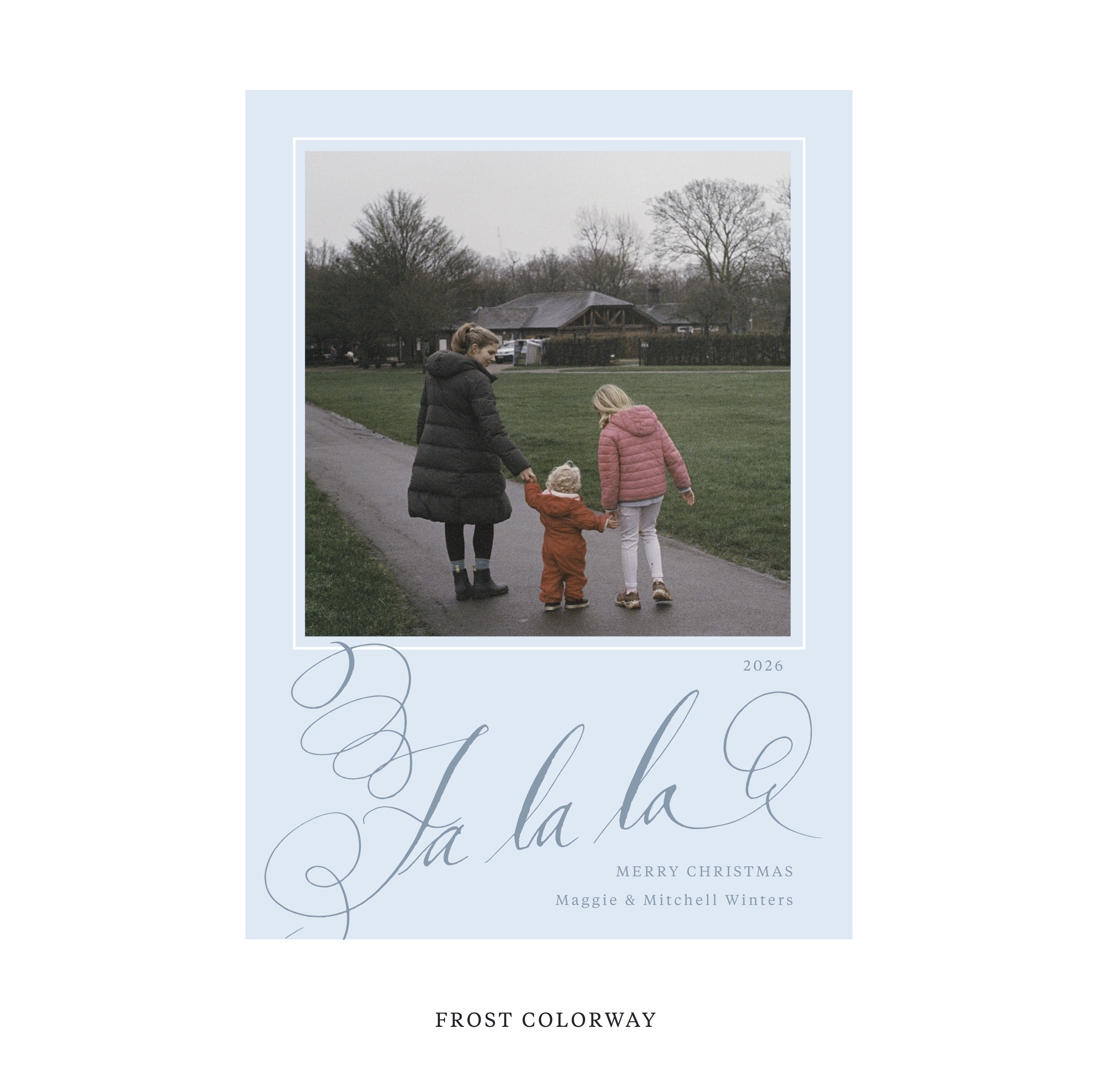 Farnley Classic Flat Print Holiday Card, Large
