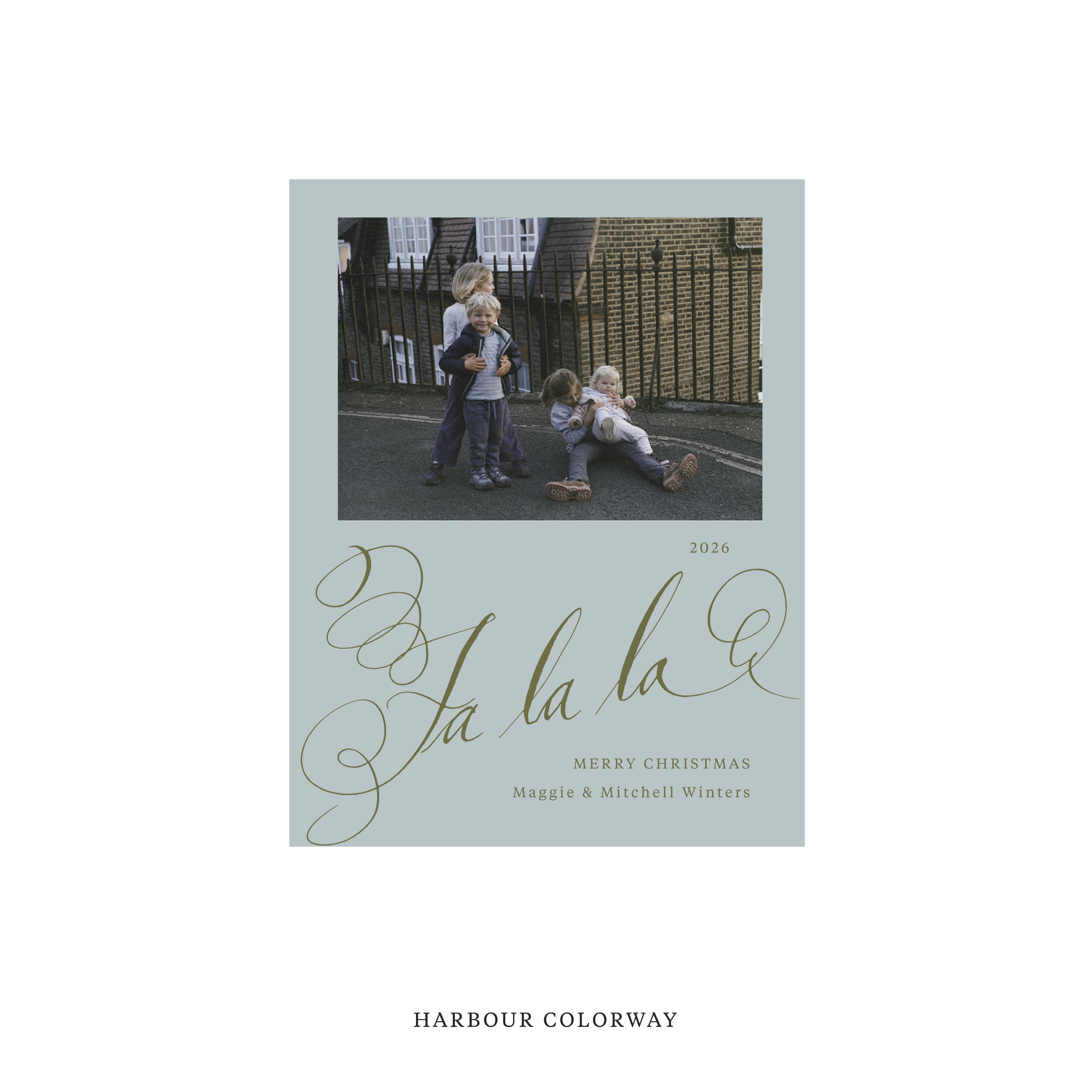 Farnley Classic Flat Print Holiday Card, Small