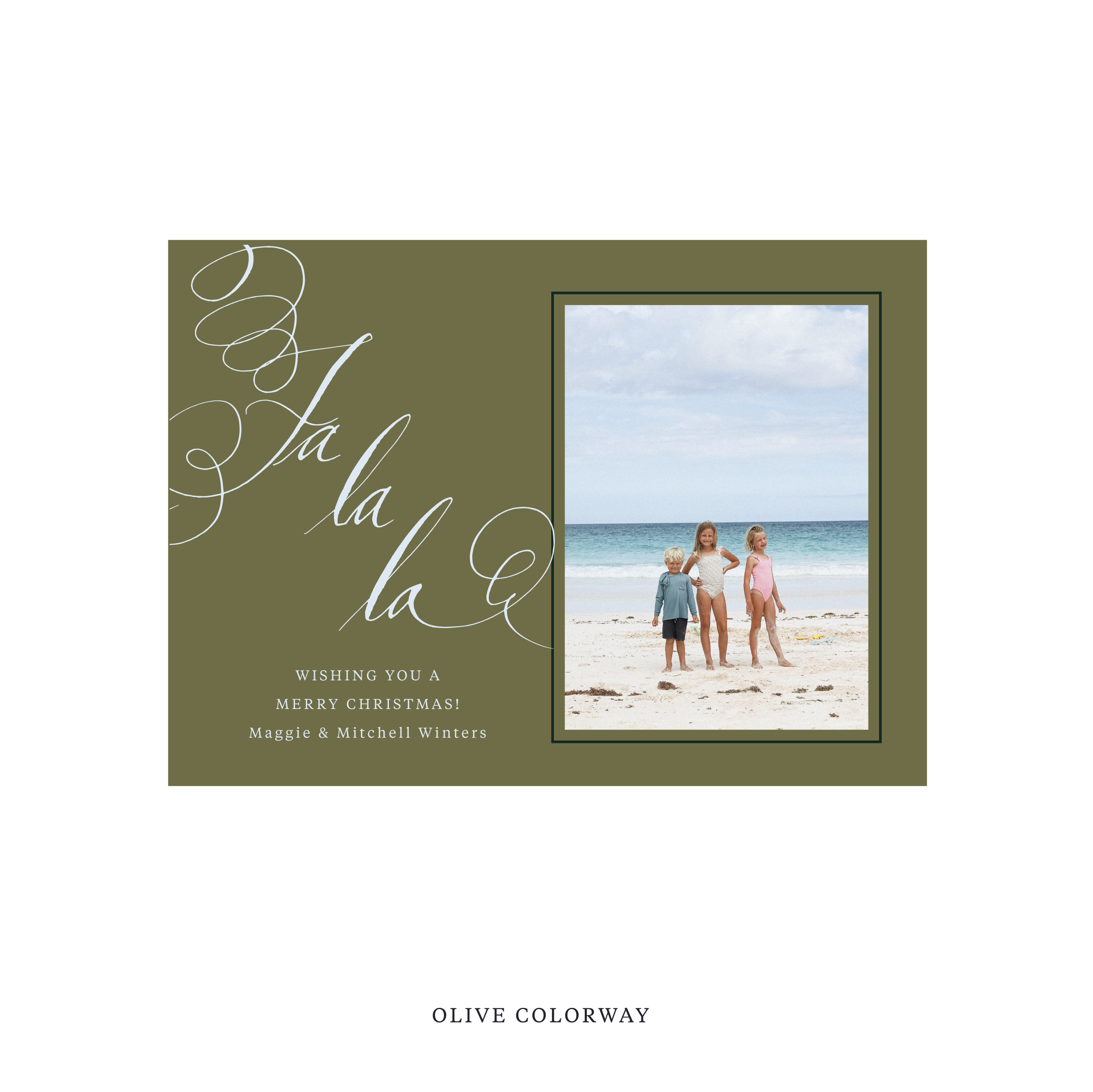 Farnley Classic Flat Print Holiday Card, Medium
