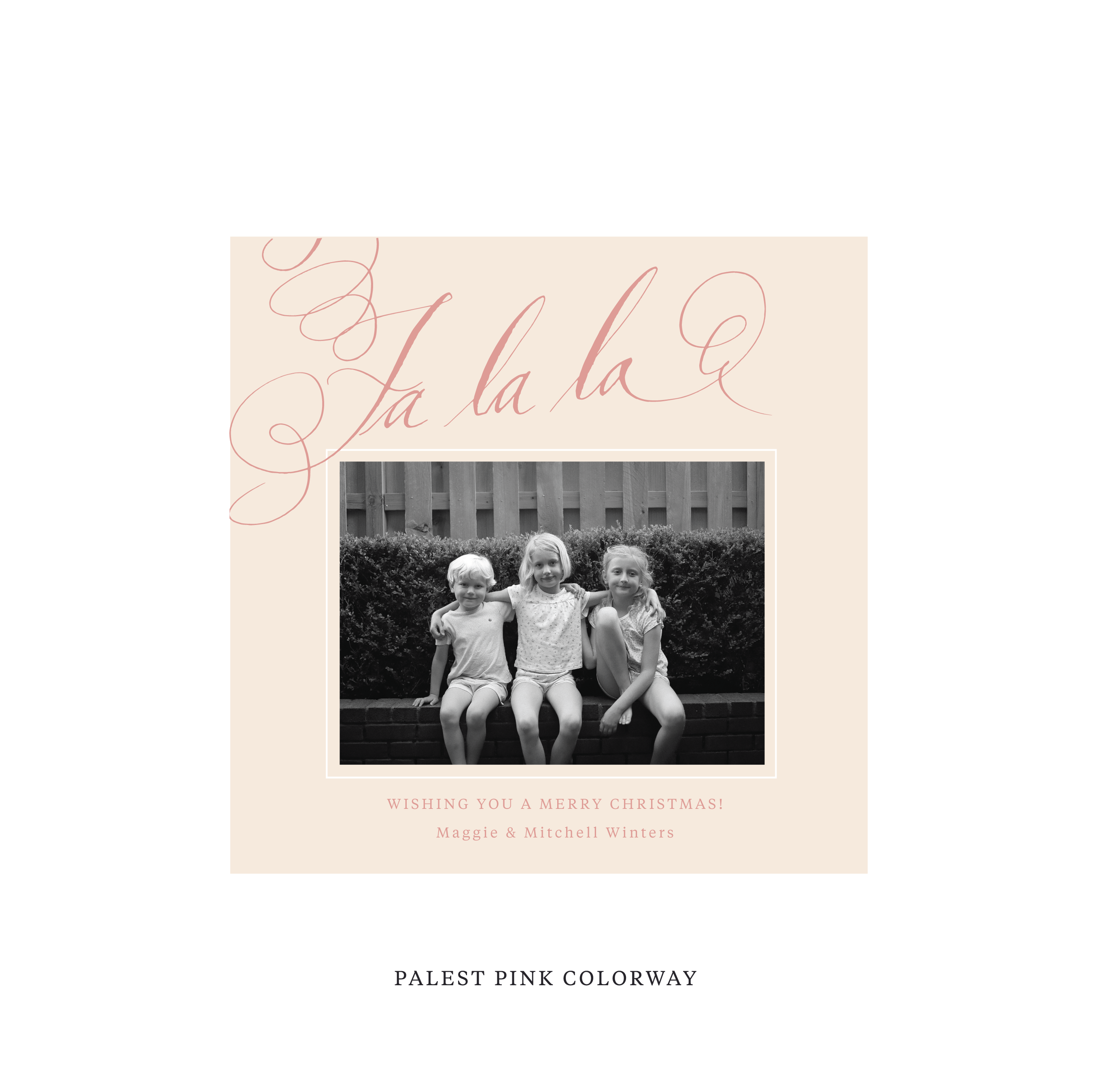 Farnley Classic Flat Print Holiday Card, Square