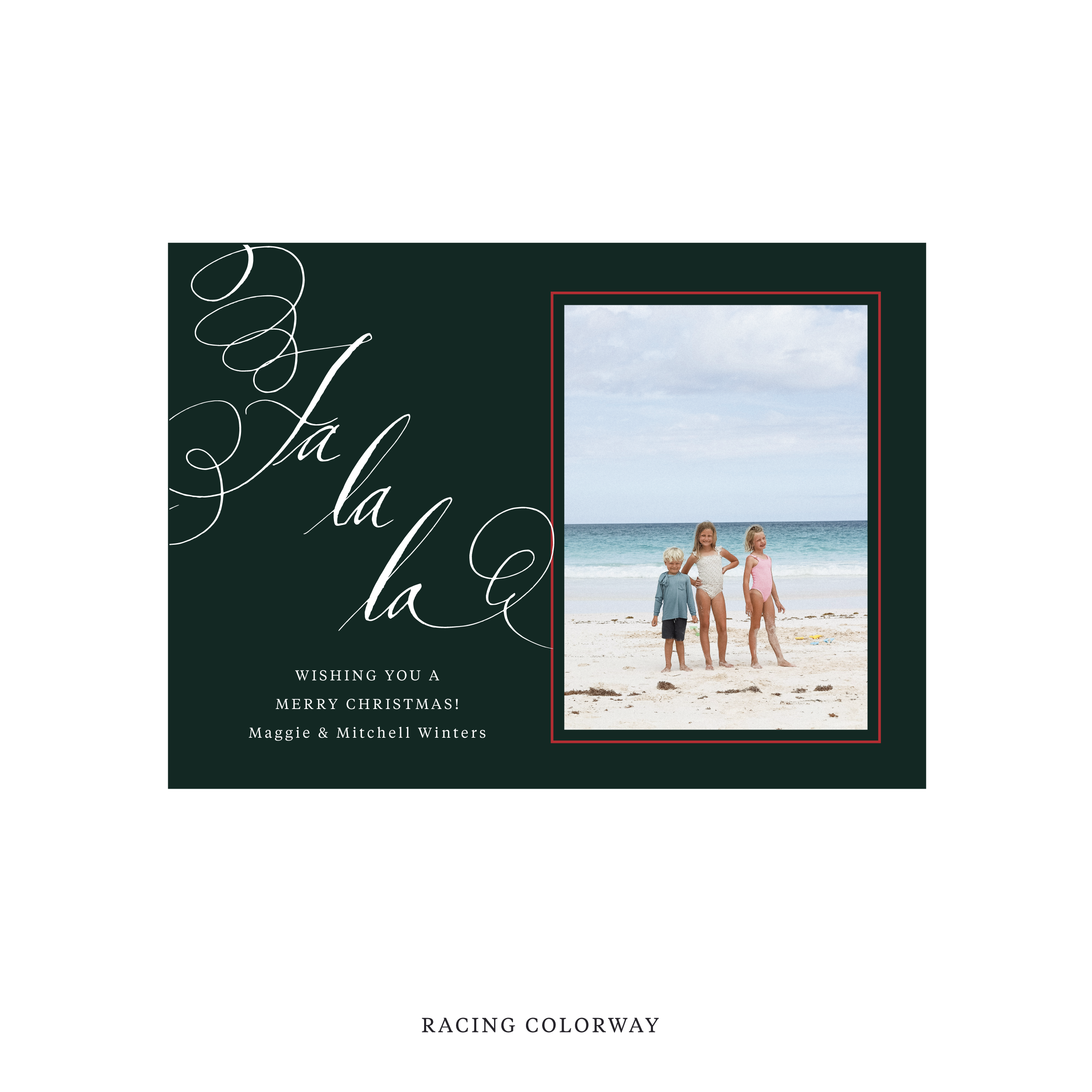 Farnley Classic Flat Print Holiday Card, Medium
