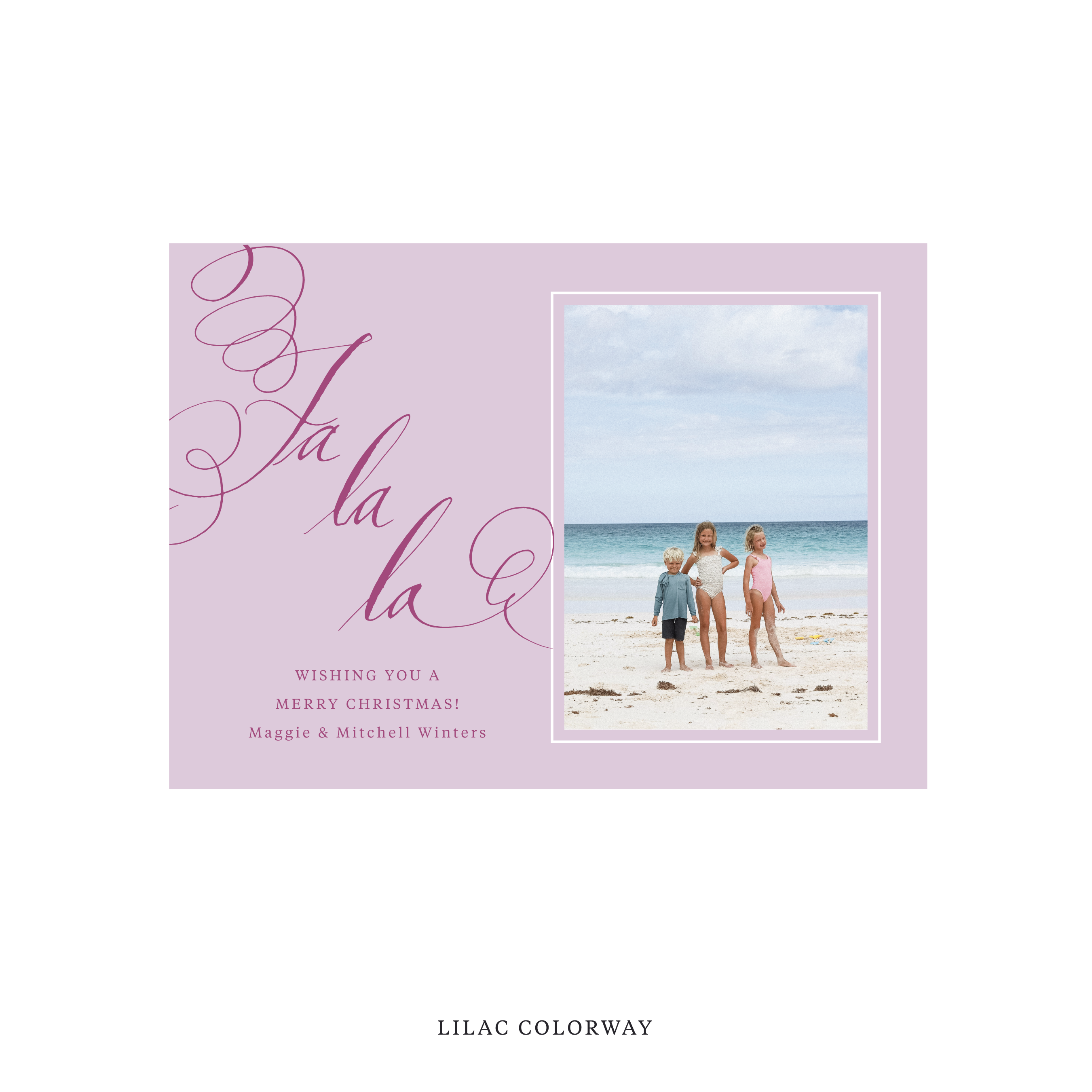 Farnley Classic Flat Print Holiday Card, Medium