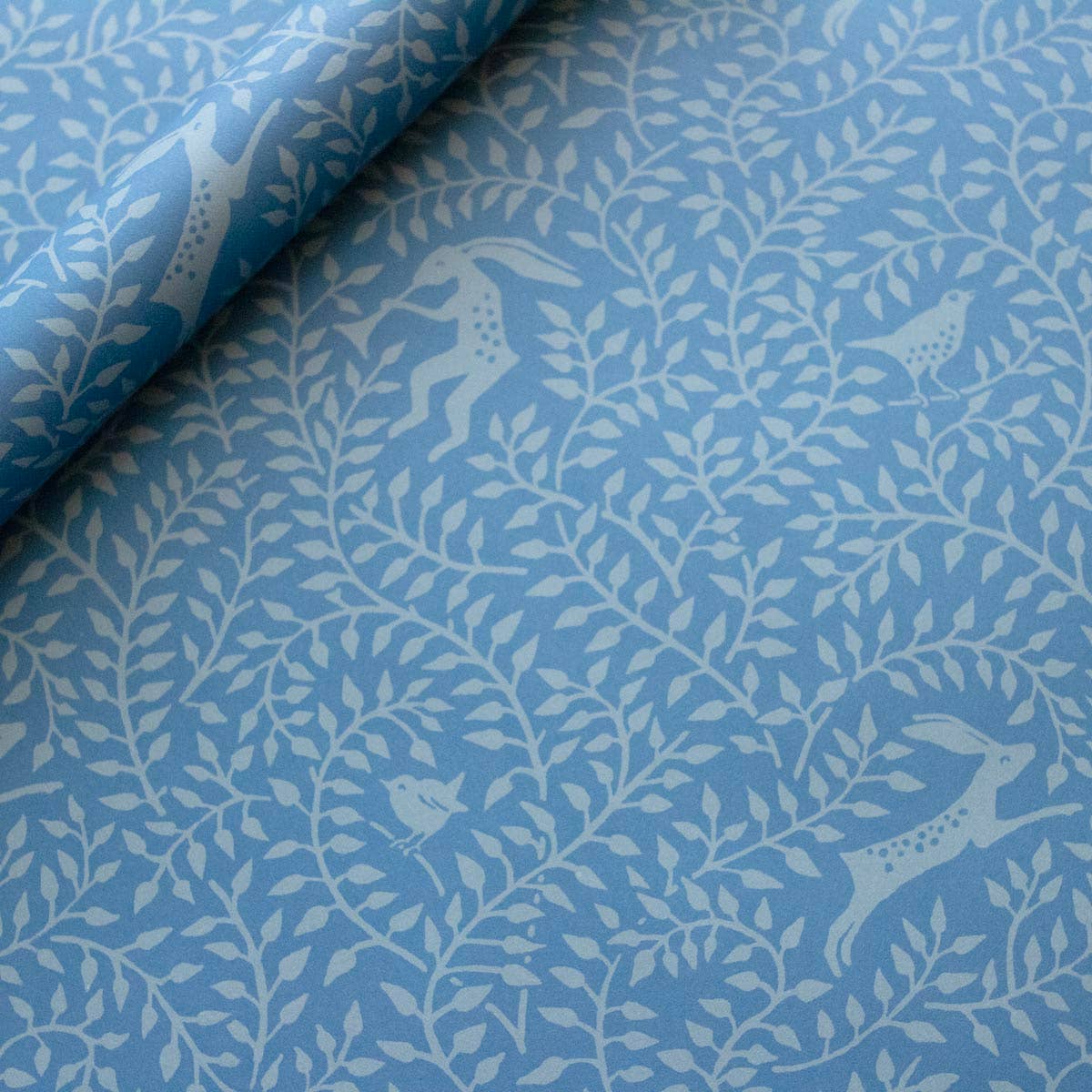 Patterned Paper Dancing Hare Blue Sheets (Set of 3)