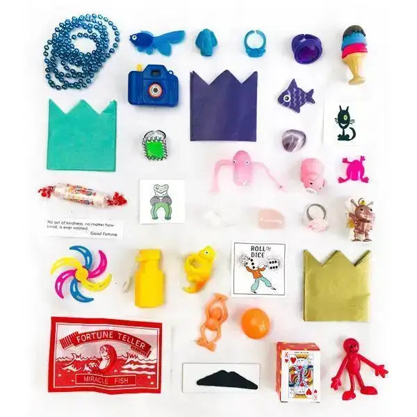 Handcrafted in the USA, the Mini Cat Surprize Ball® includes six tiny treasures inside. A charming gift, stocking stuffer or party favor for ages 3+.