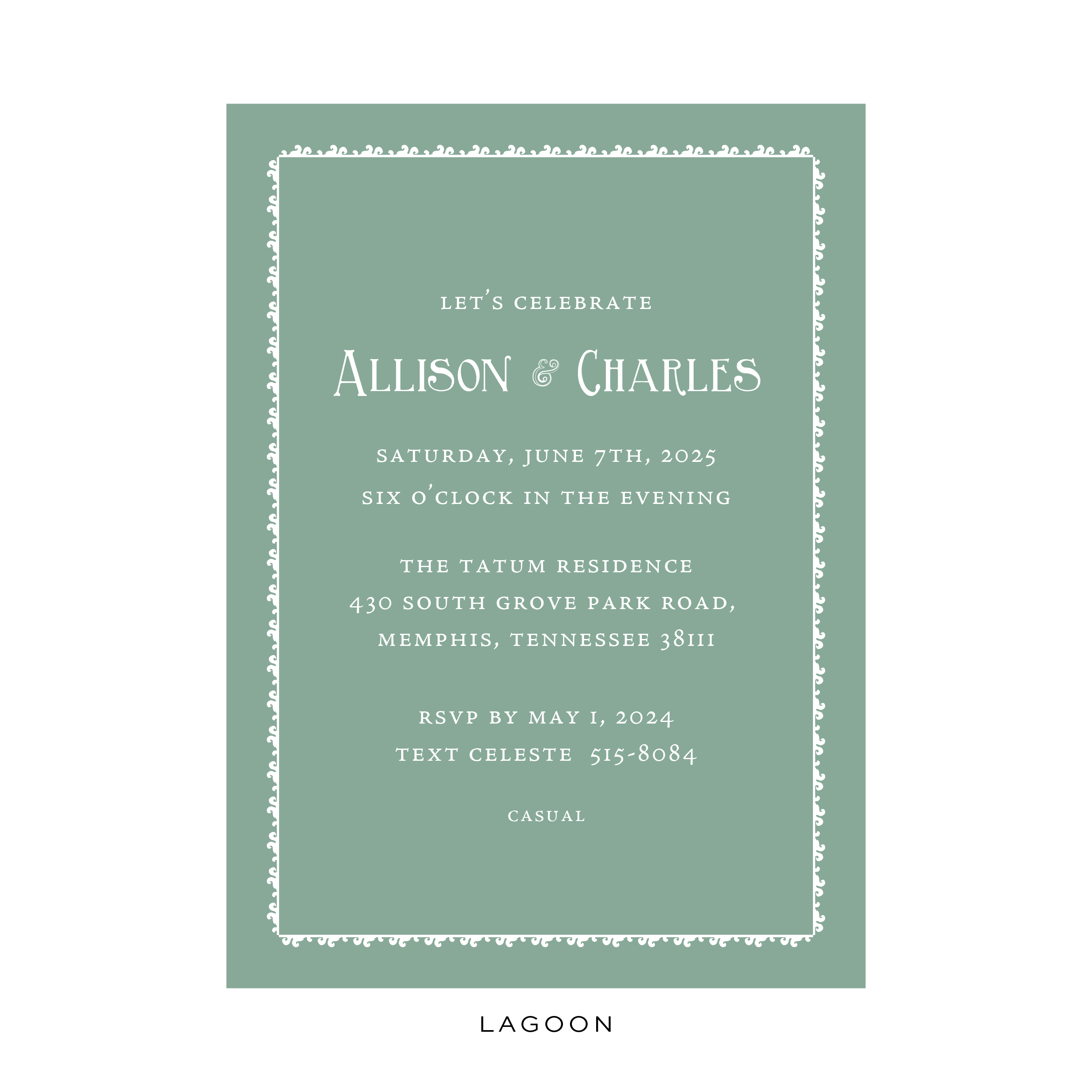 Allison Bridal Invitation
