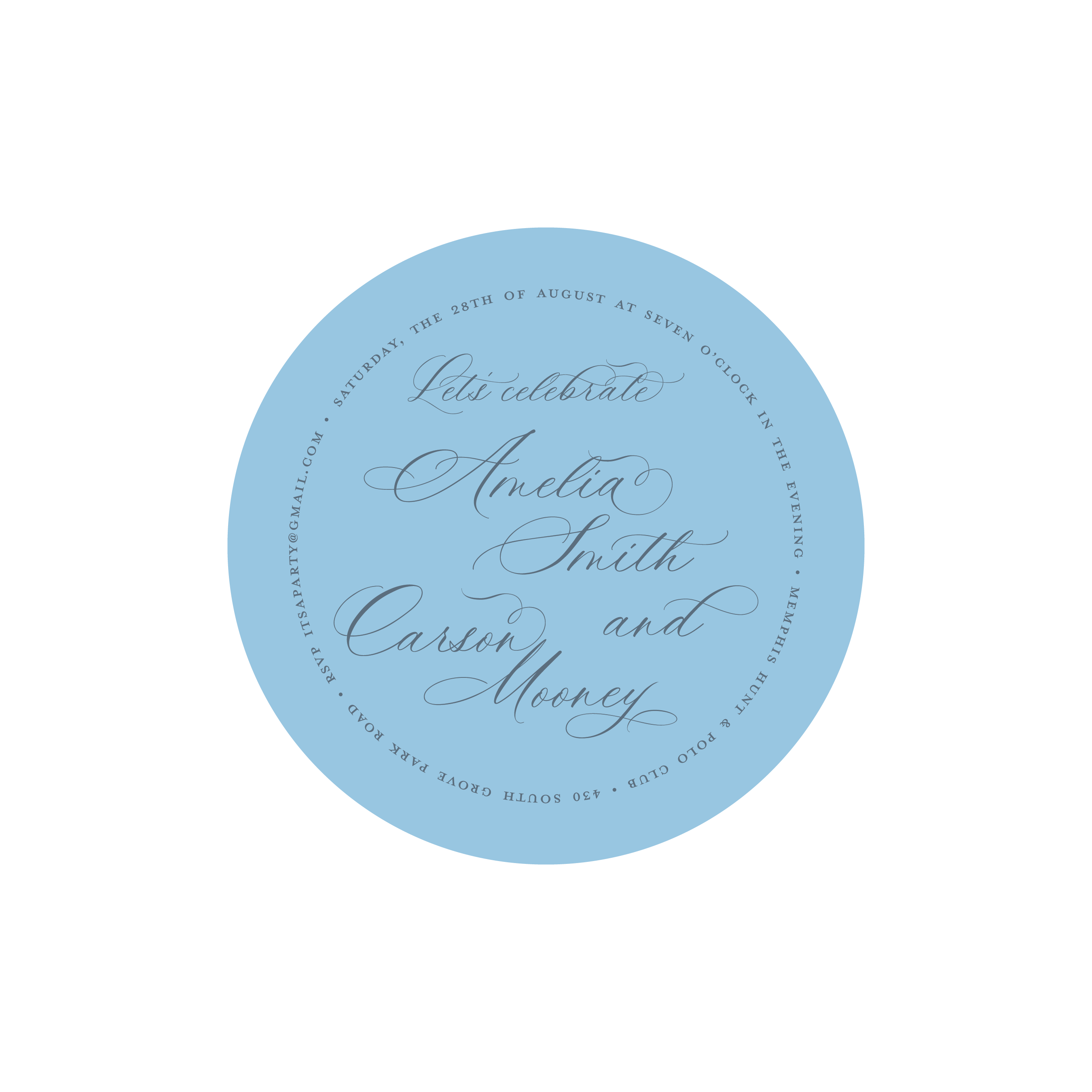 Amelia Bridal Invitation