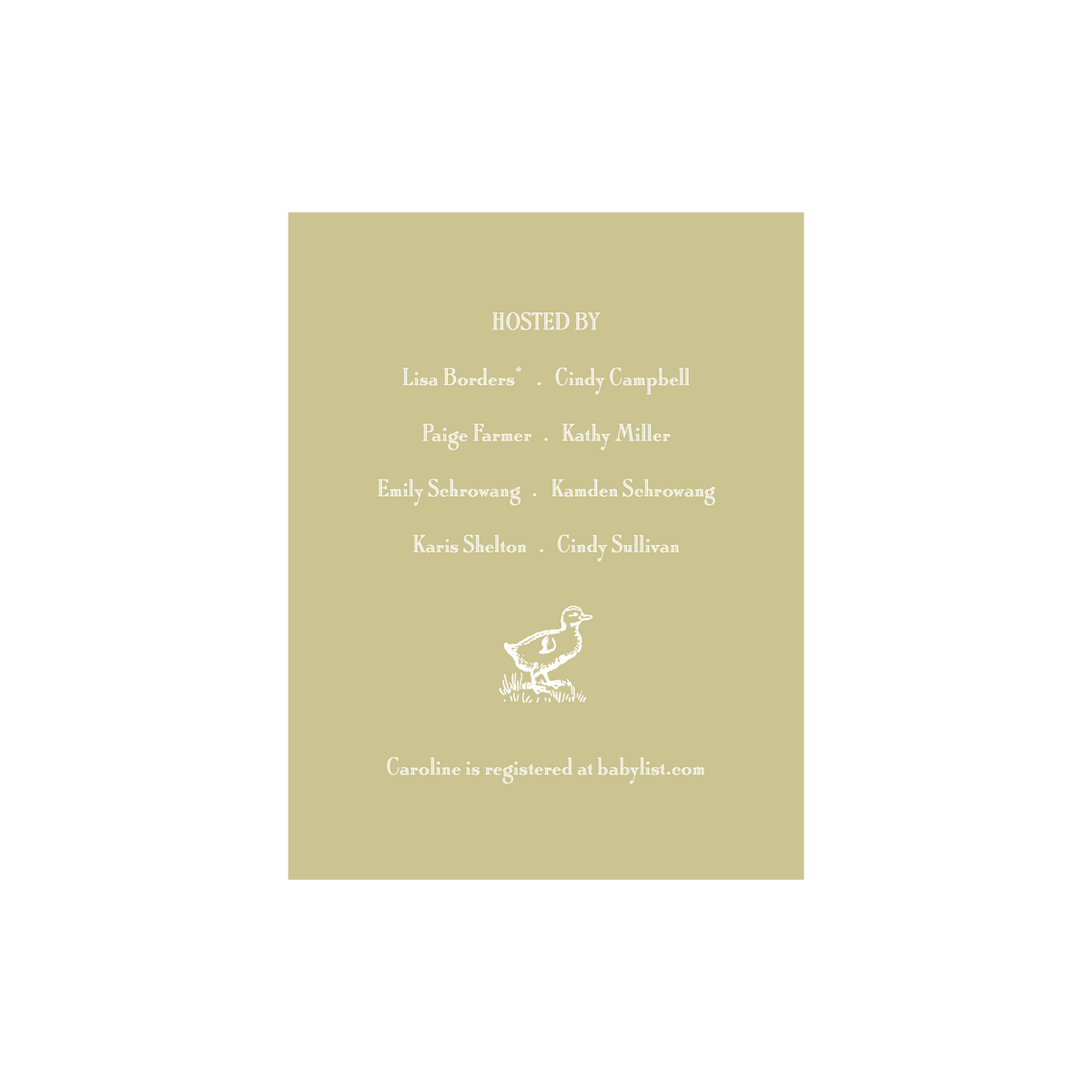 Heath Luxe Baby Shower Invitation