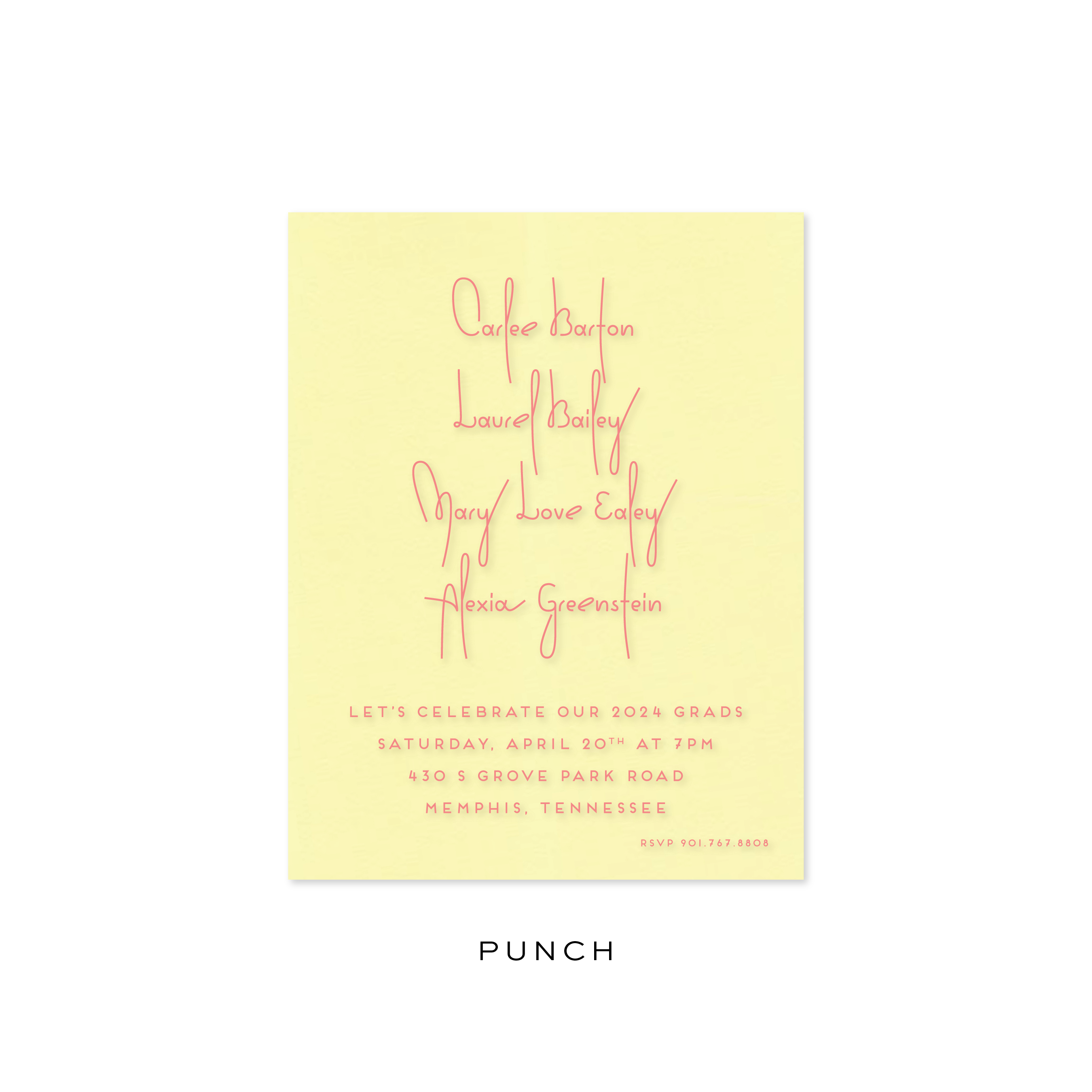 Carlee Graduation Invitation
