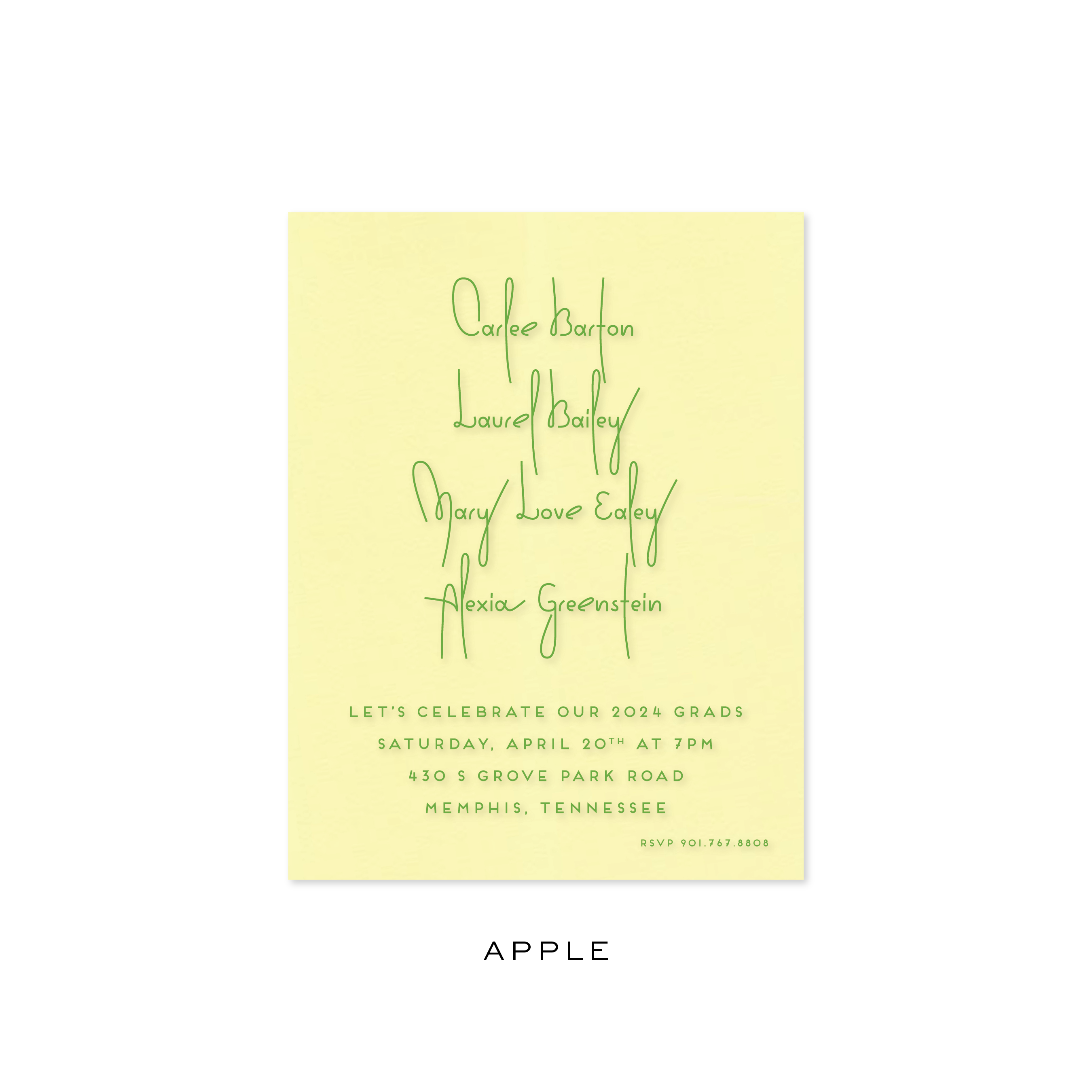 Carlee Graduation Invitation