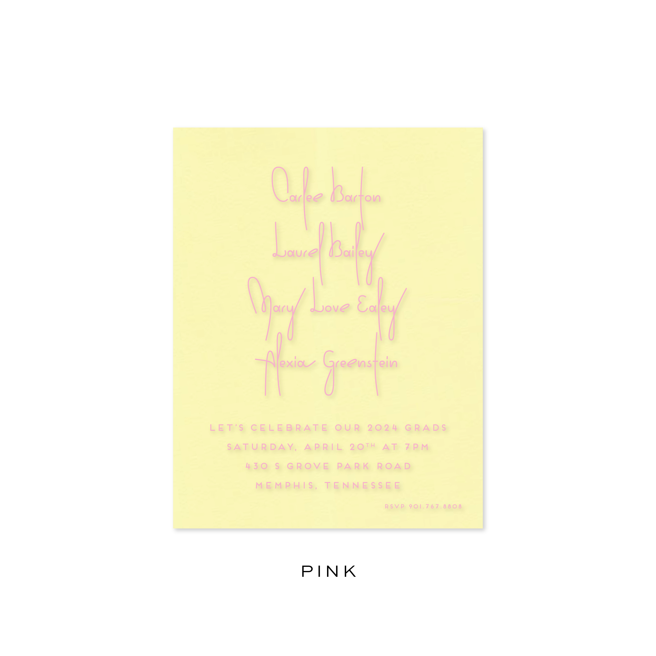 Carlee Graduation Invitation
