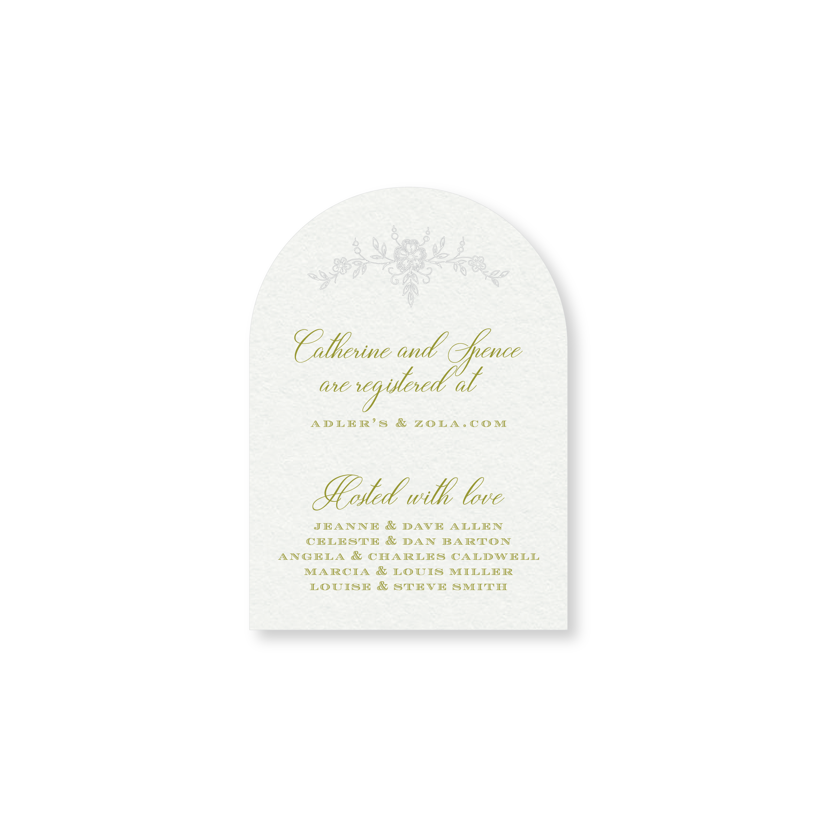 Catherine Bridal Petite Insert Card